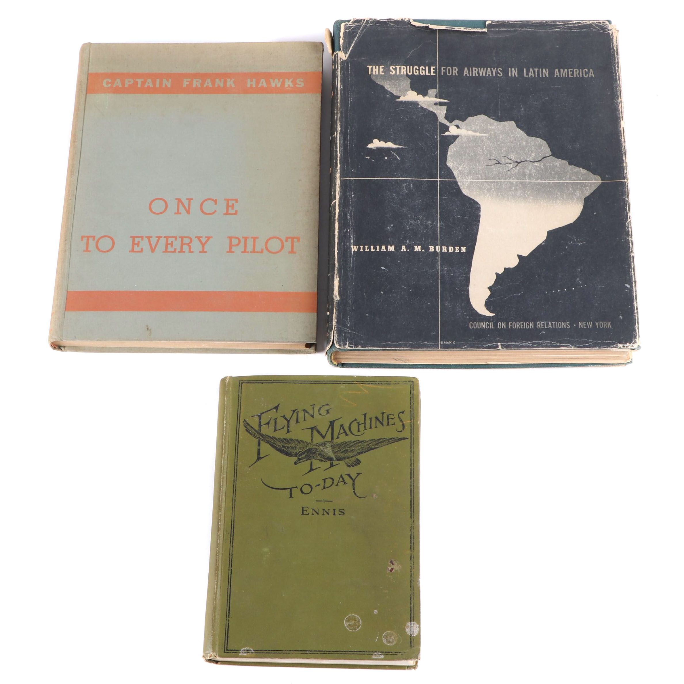 Signed "One to Every Pilot" by Frank Hawks and More Aviation History Books