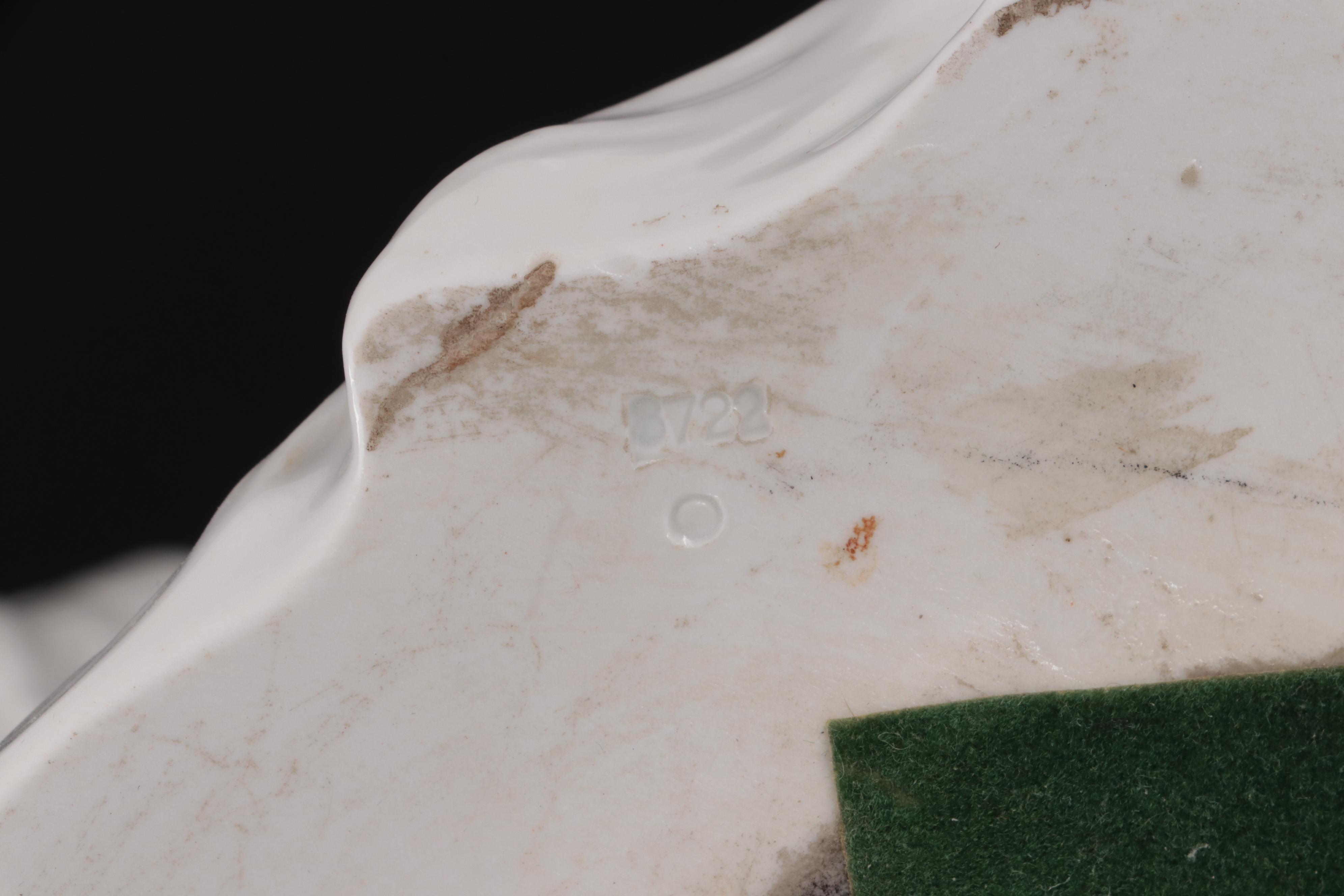 Carl Thieme Potschapple Cat Figurine, Early to Mid 20th Century