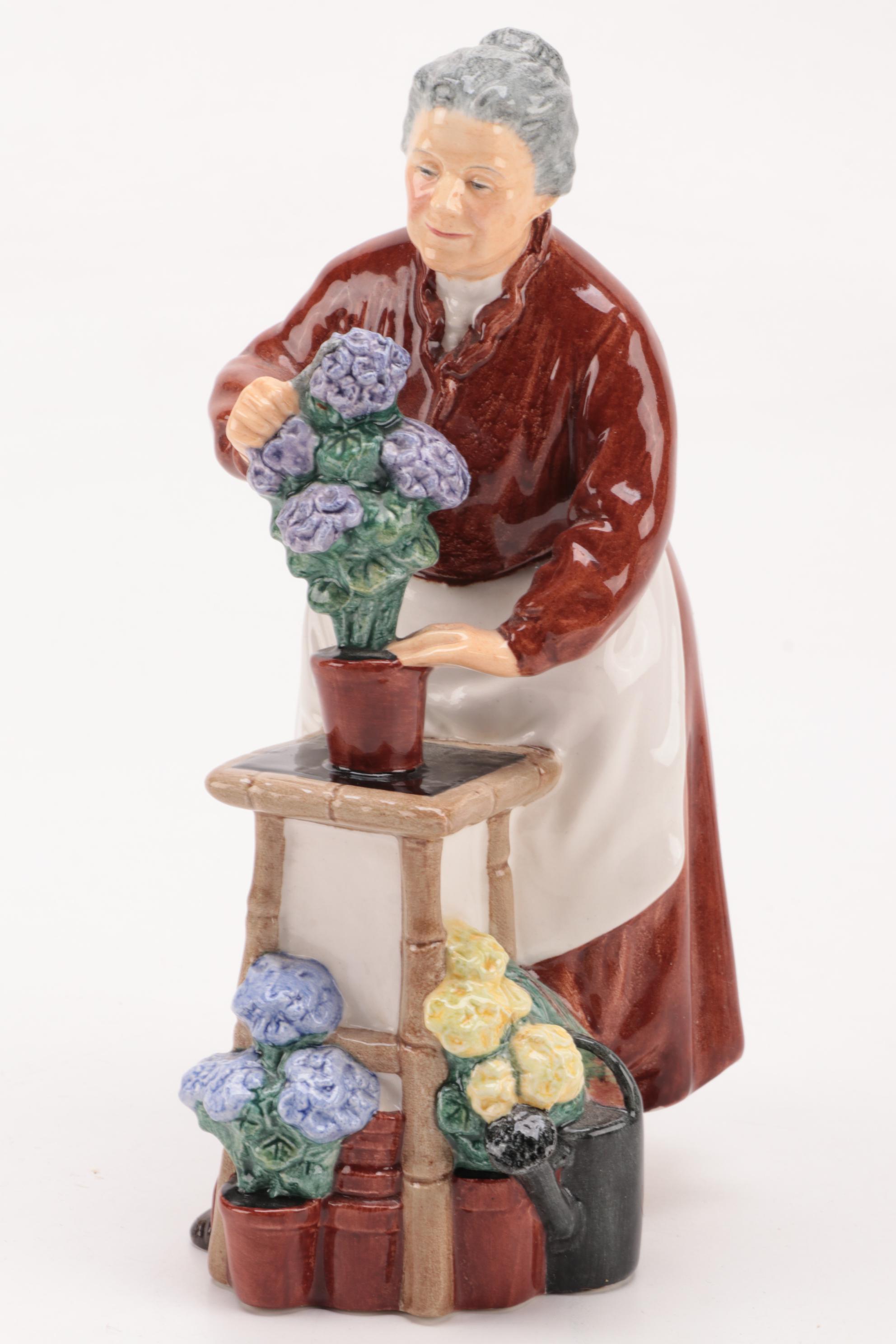 Royal Doulton "Flora" and "The Lobster Man" Ceramic Figurines
