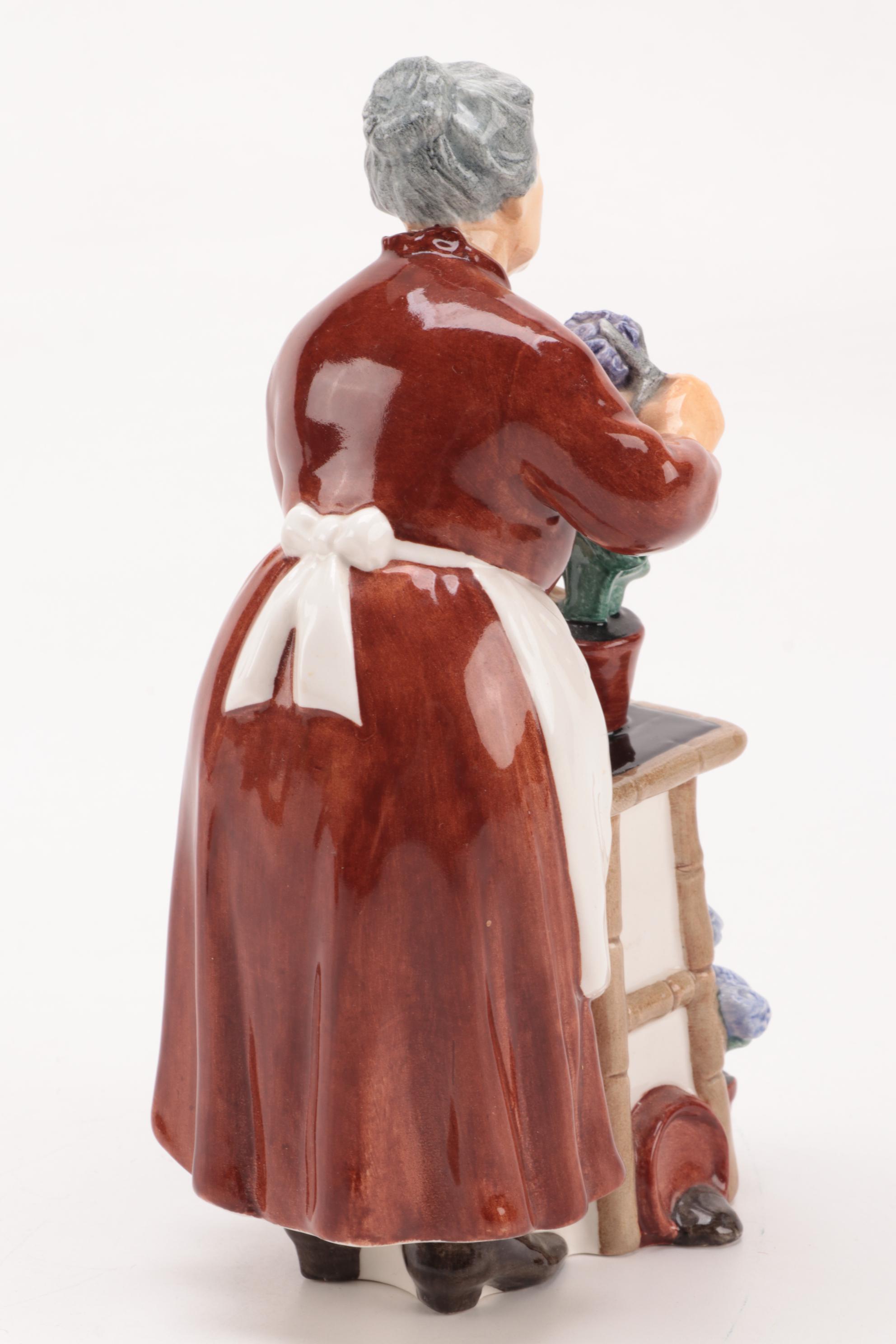 Royal Doulton "Flora" and "The Lobster Man" Ceramic Figurines