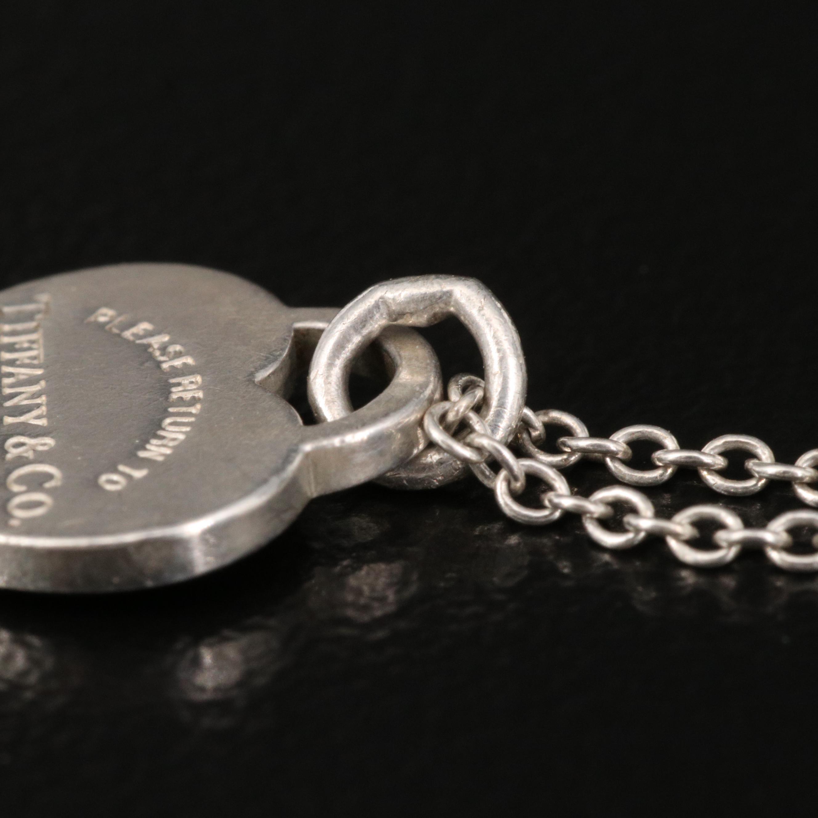 Tiffany & Co. "Return to Tiffany" Heart Tag Pendant Necklace