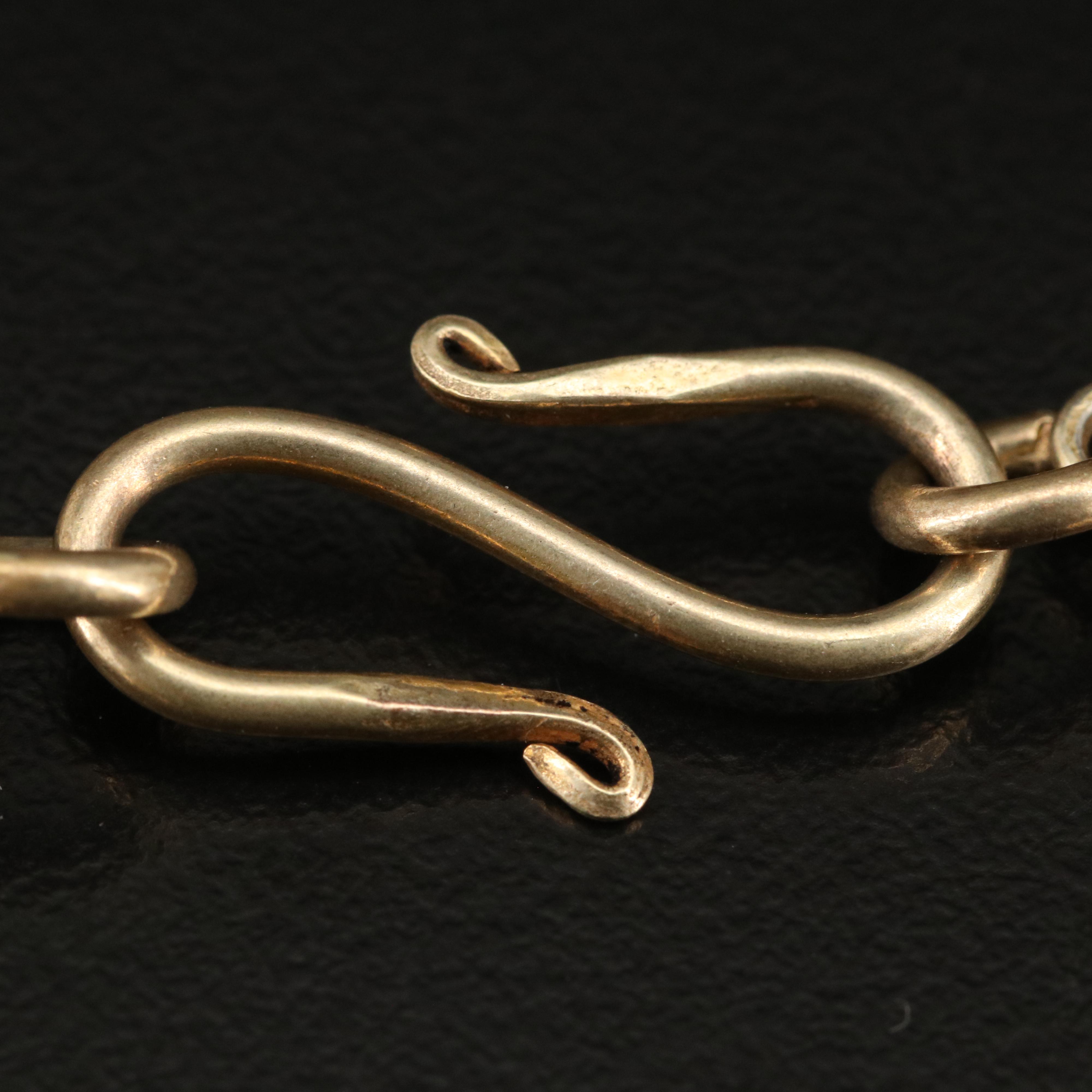 Sterling Diamond, Sapphire and Cubic Intertwined Snakes Festoon Necklace