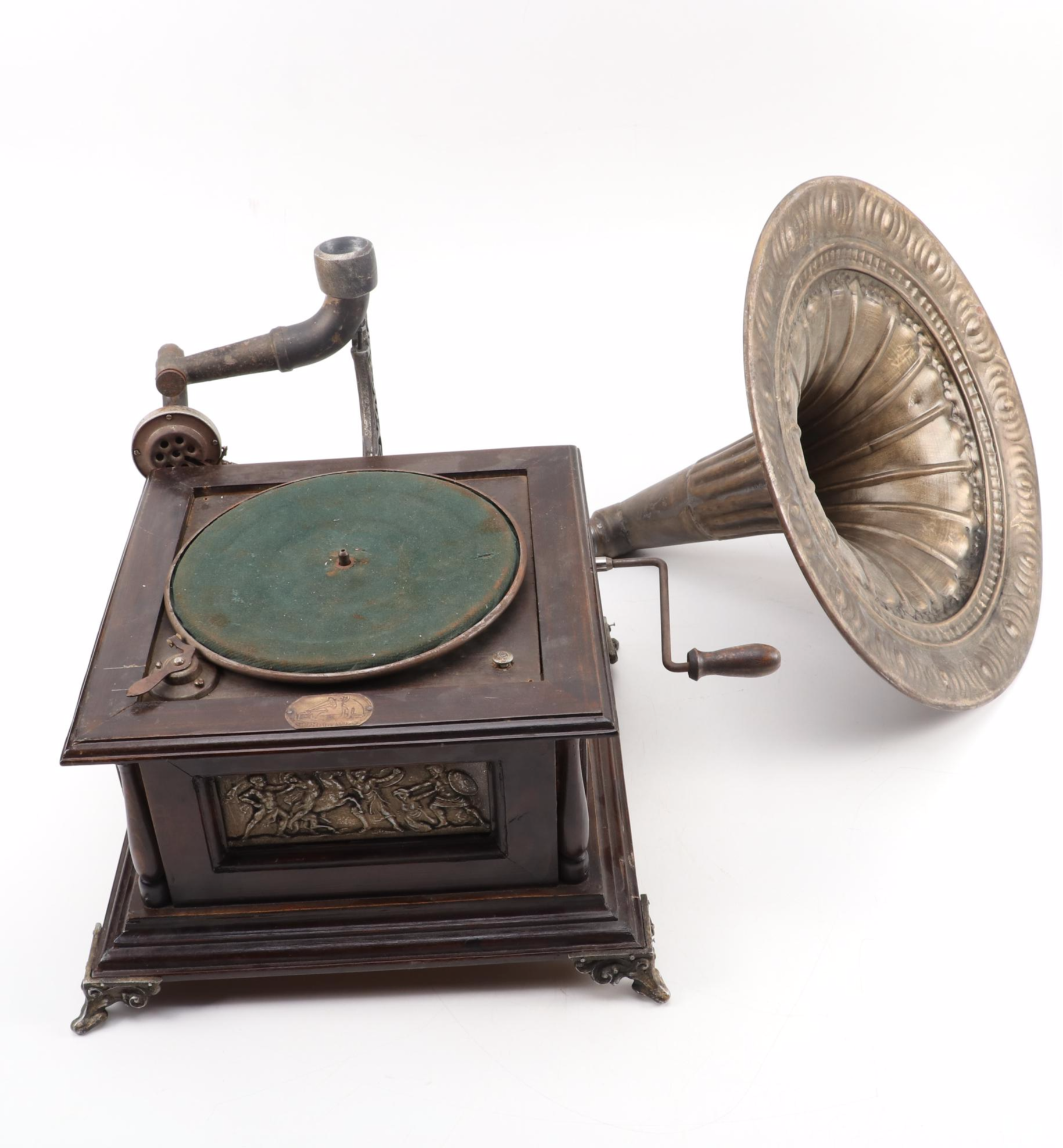 Tabletop Gramophone with Parlophone Lindex-301 Soundbox