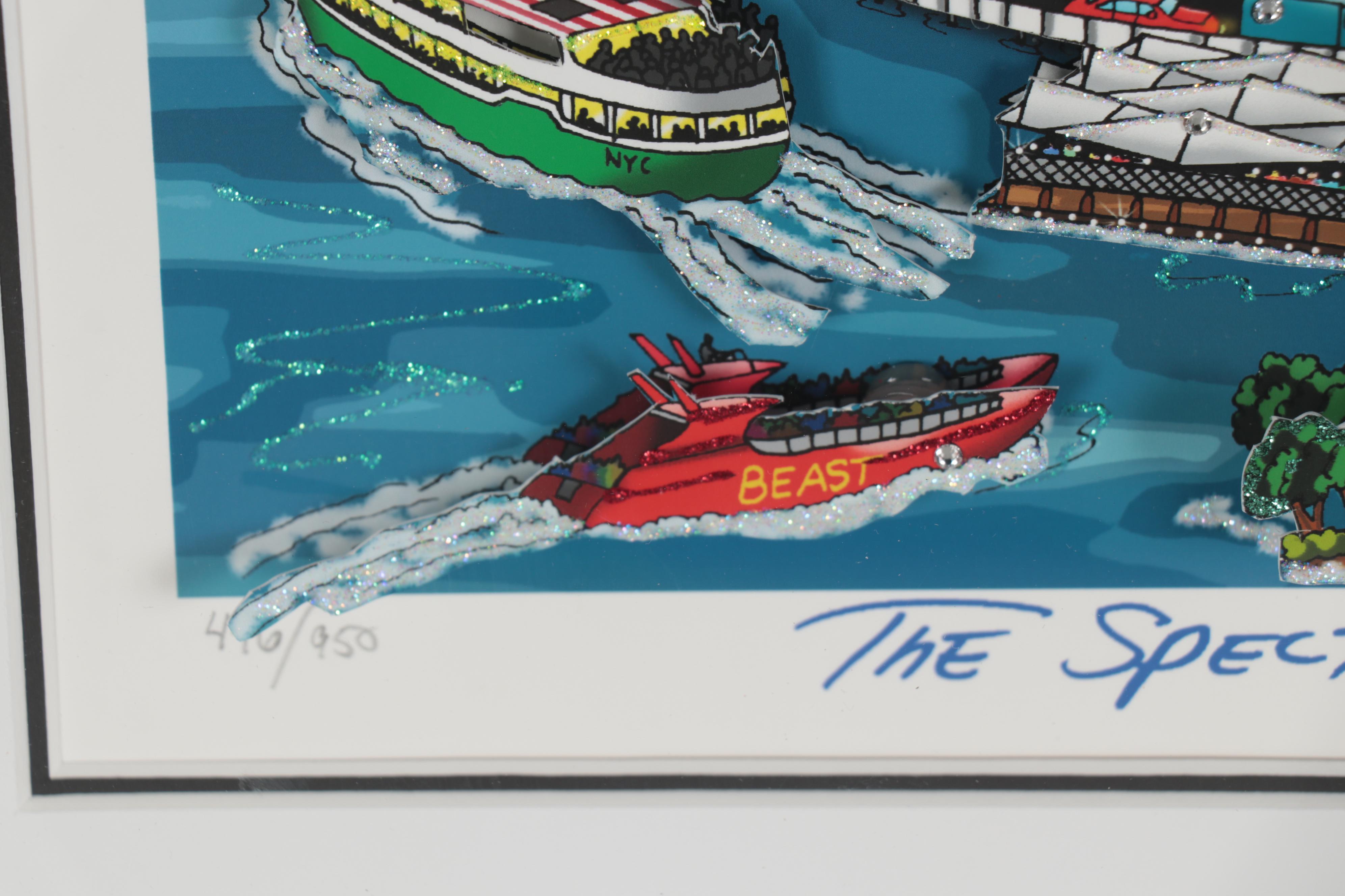 Charles Fazzino Mixed Media Collage "The Spectacular Sights and Sounds of NYC"