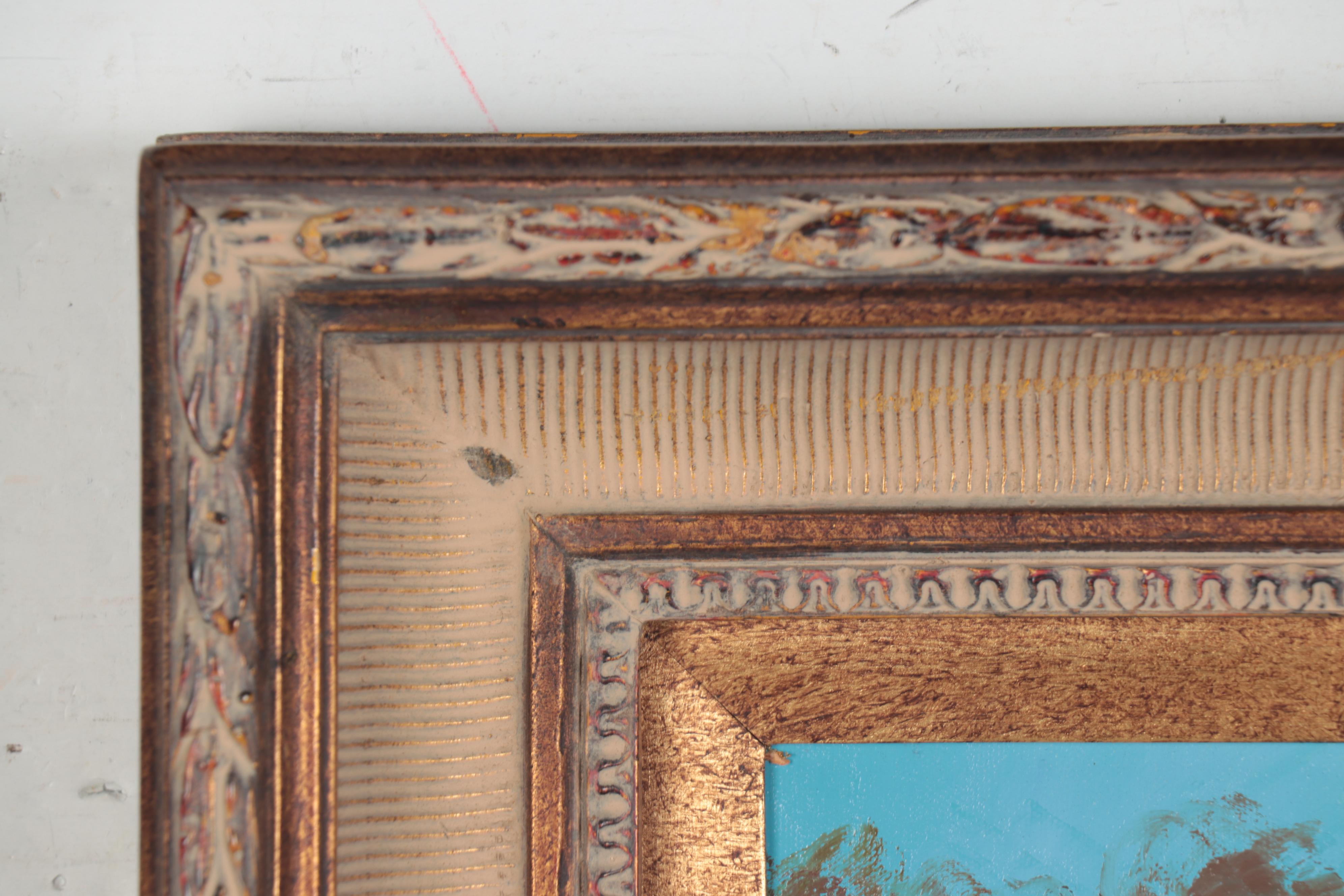 Oil Painting after K. Rizo of Hunting Dog, Late 20th Century