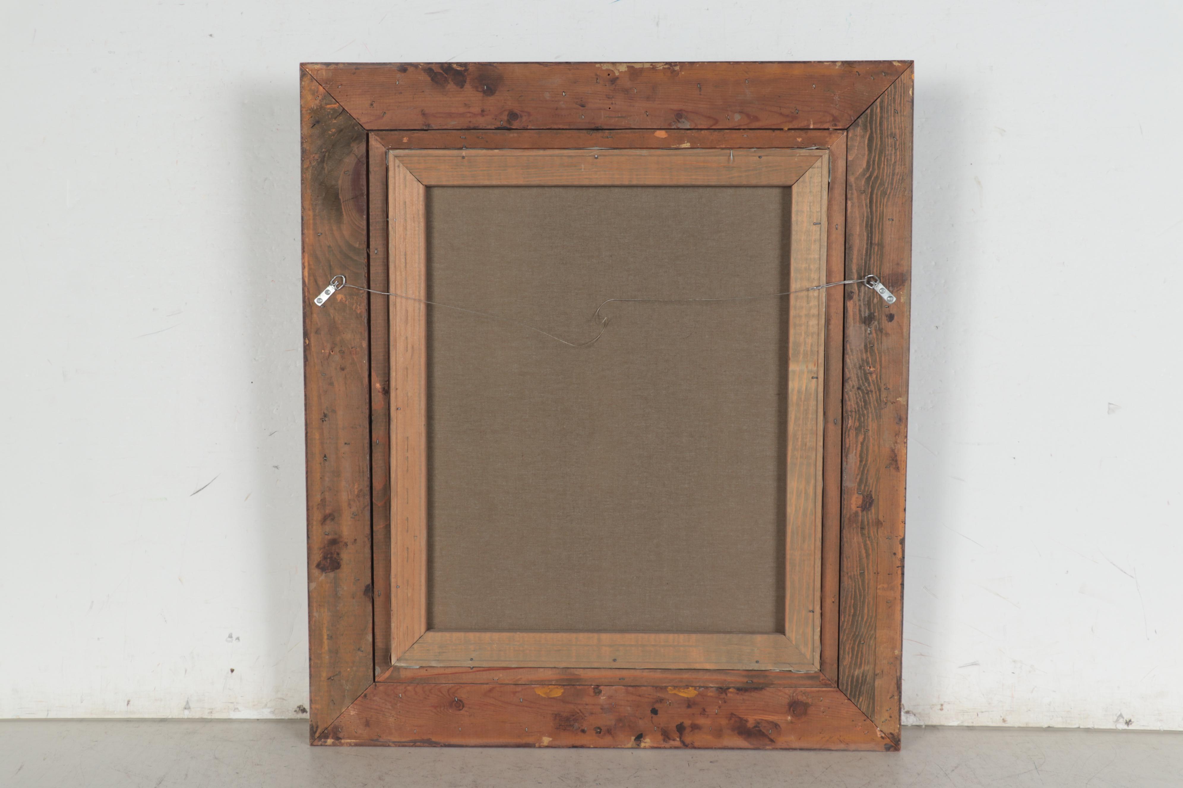 Oil Painting after K. Rizo of Hunting Dog, Late 20th Century