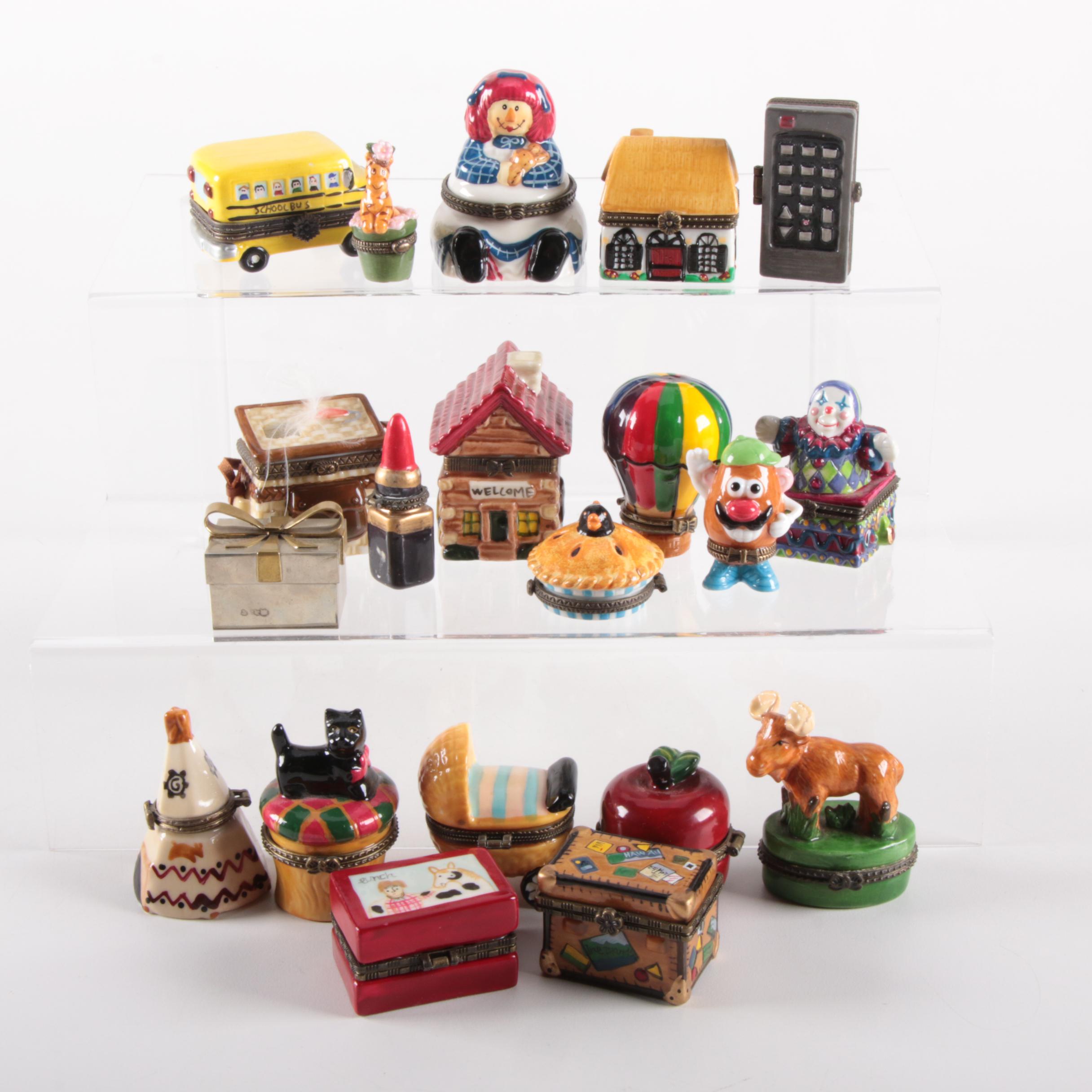 Midwest of Cannon Falls Mr. Potato Head and Tigger Trinket Boxes and Others