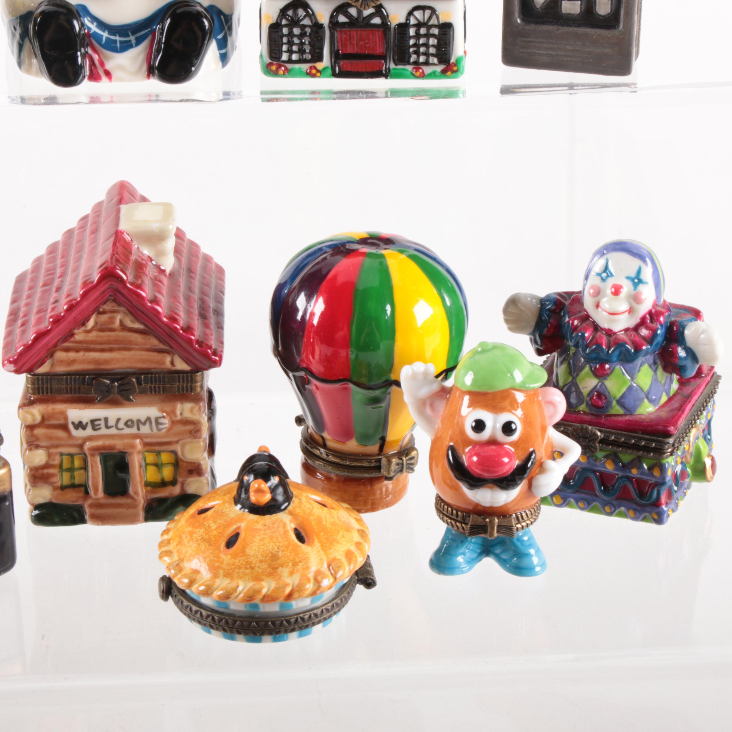 Midwest of Cannon Falls Mr. Potato Head and Tigger Trinket Boxes and Others