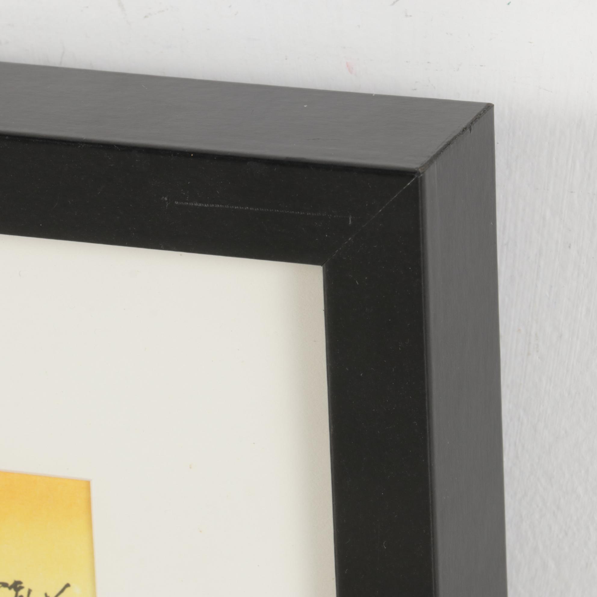 Sang Man Kim Ink and Gouache Painting "Blossom Comes Through Snow"