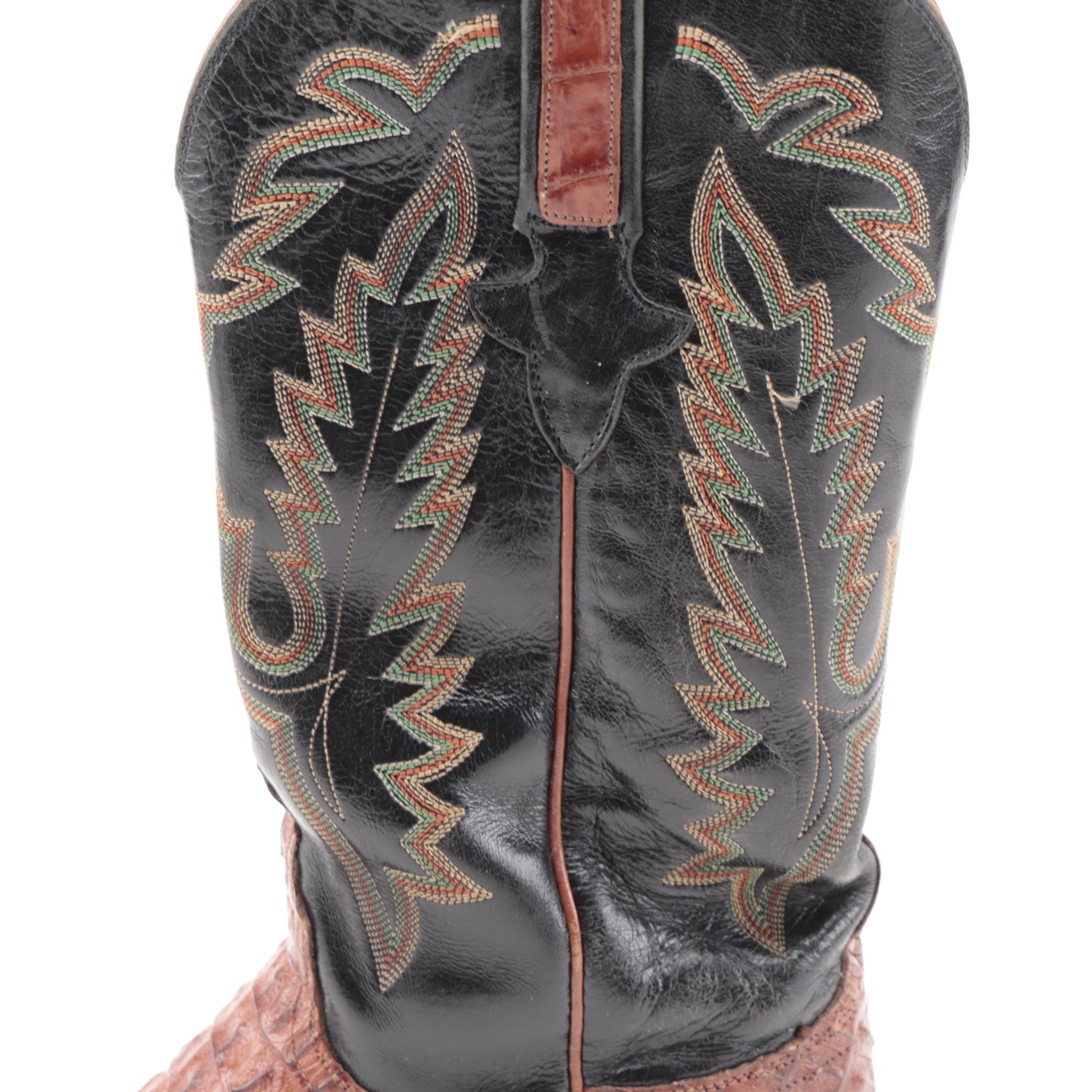 Men's Lucchese Classics L1209 Handmade Caiman Alligator Skin Boots