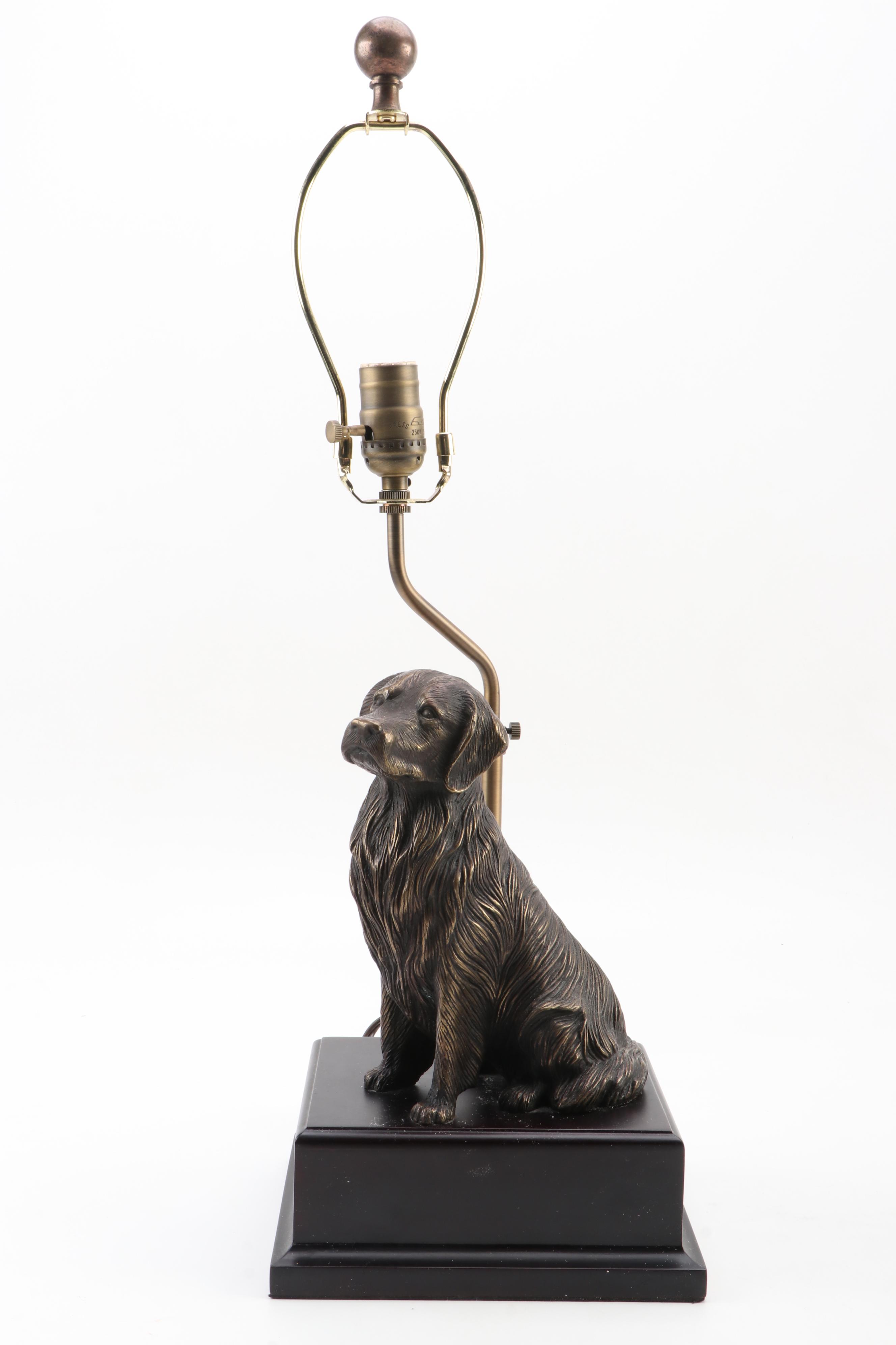 Golden Retriever and Labrador Retriever Accent Table Lamps