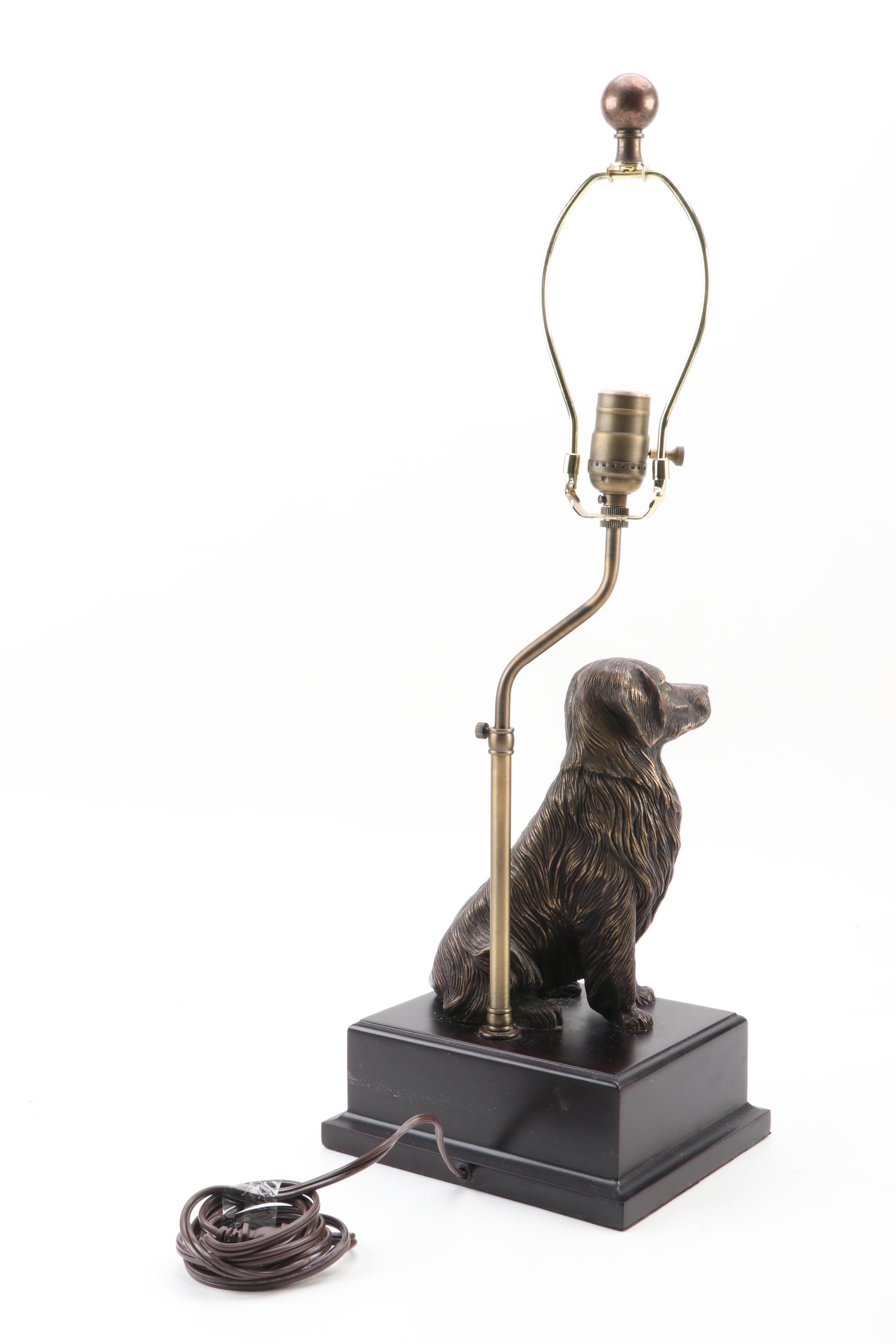 Golden Retriever and Labrador Retriever Accent Table Lamps