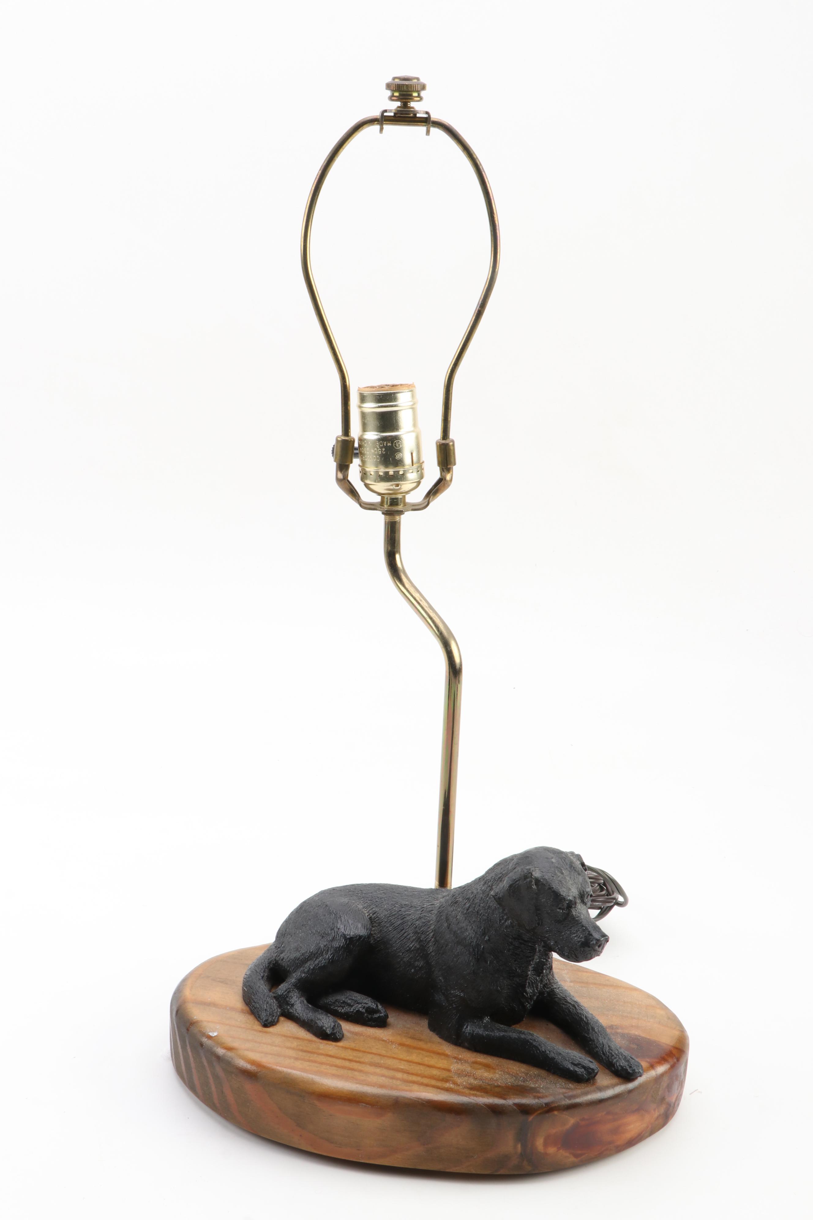 Golden Retriever and Labrador Retriever Accent Table Lamps