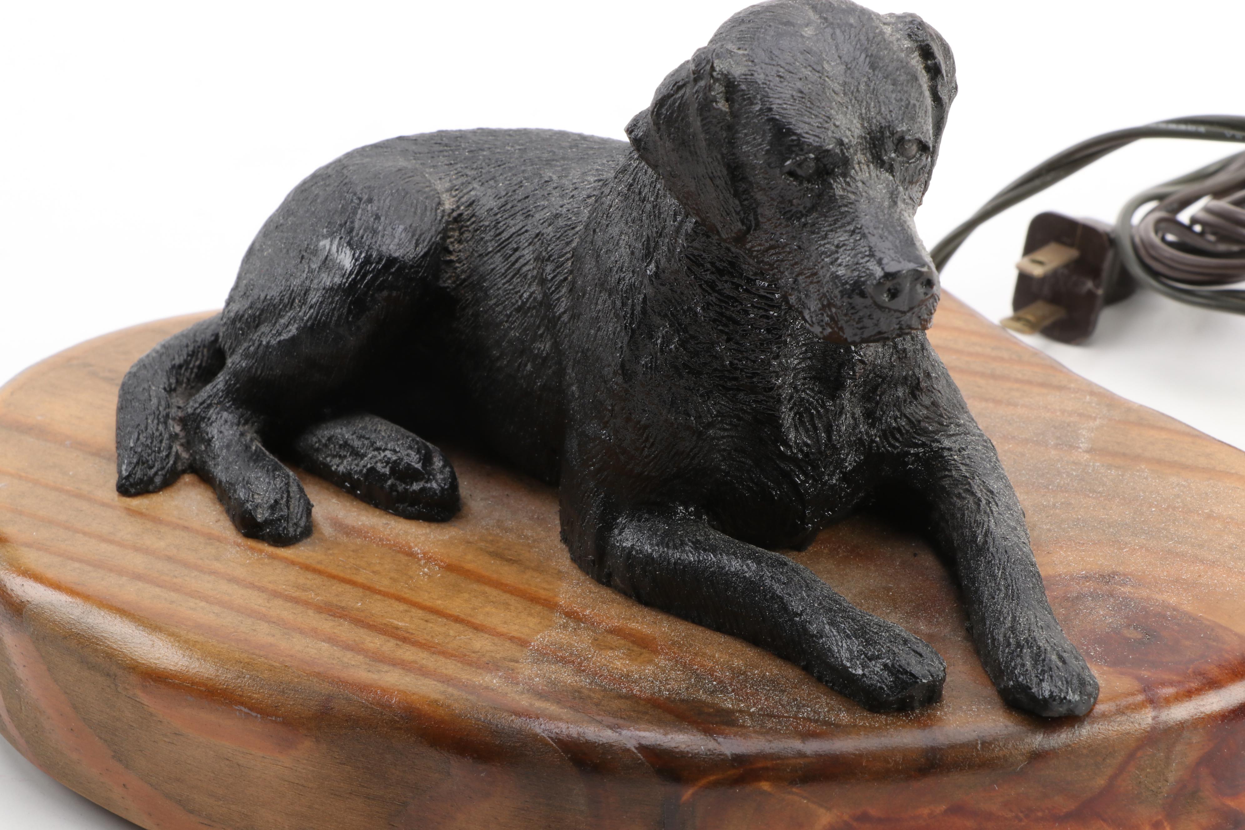 Golden Retriever and Labrador Retriever Accent Table Lamps