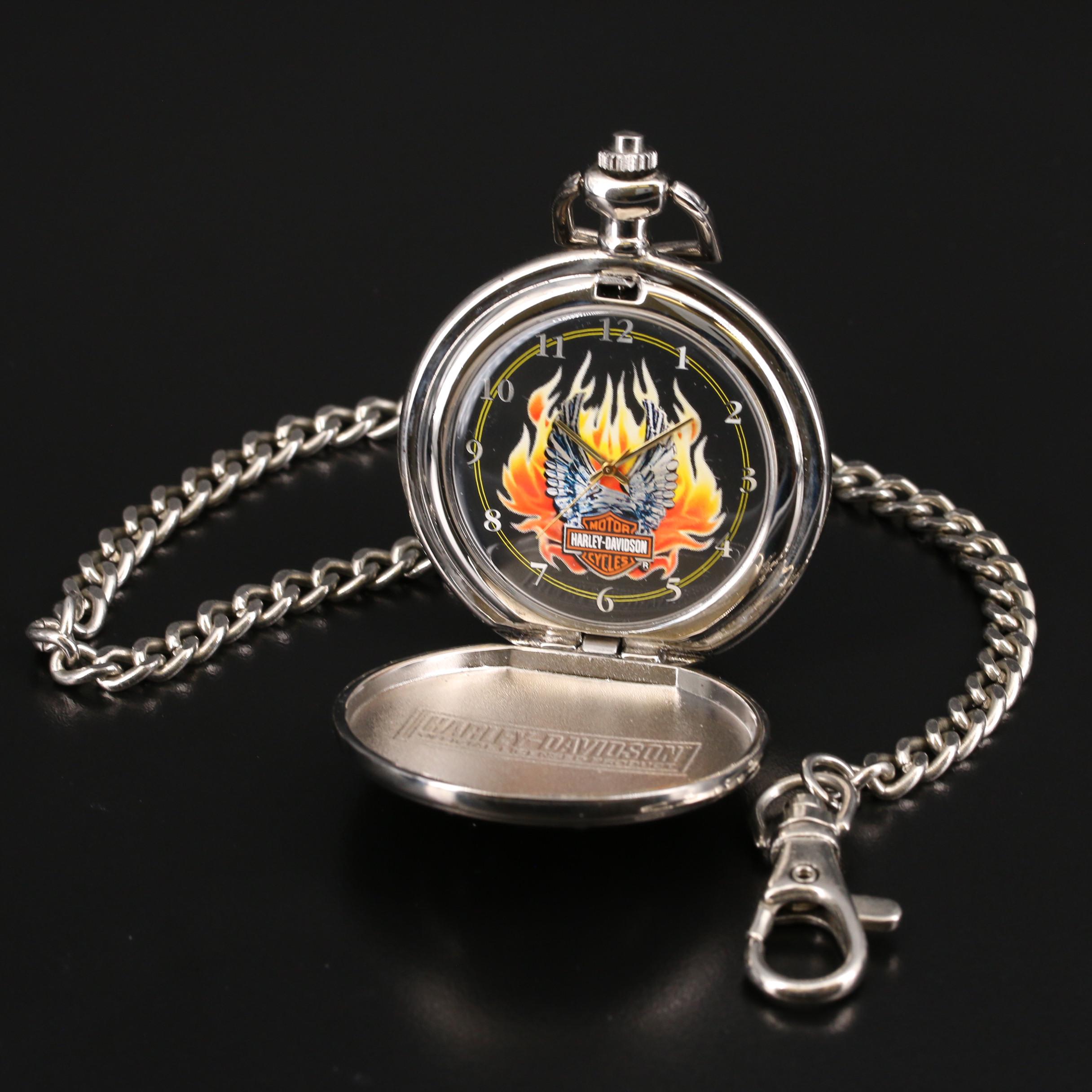 Franklin Mint Harley Davidson Pocket Watch