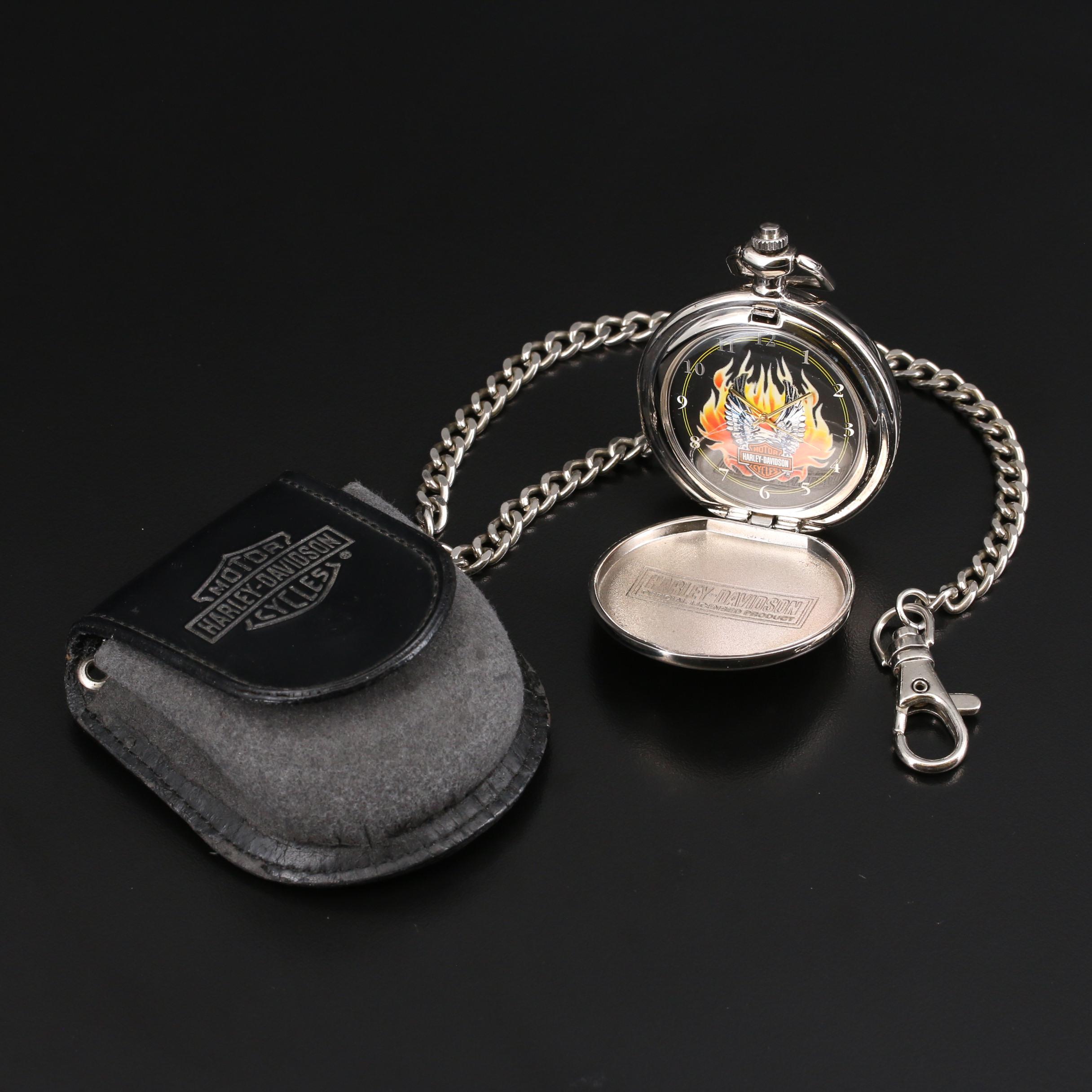 Franklin Mint Harley Davidson Pocket Watch