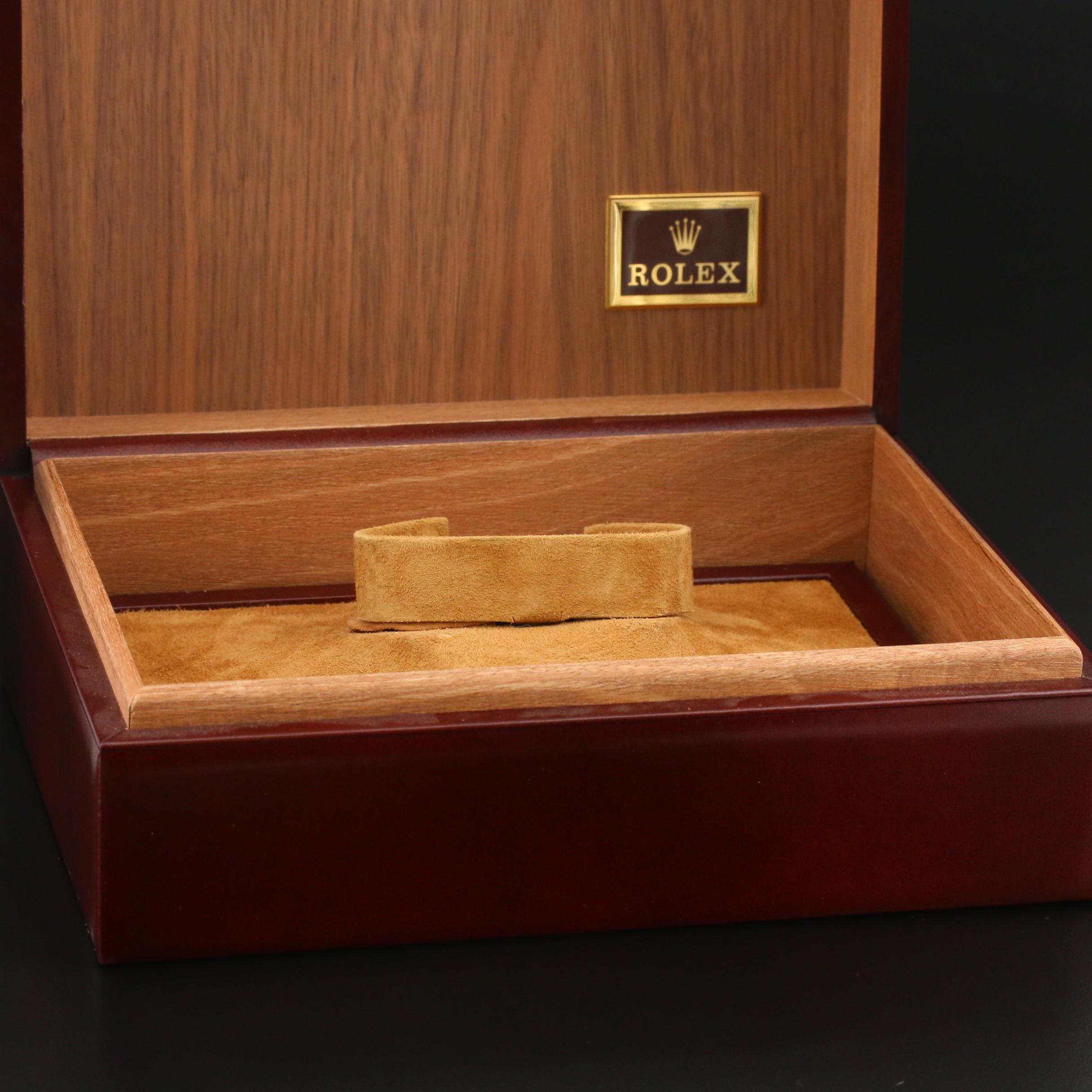 Vintage Rolex Brown Leather Watch Box