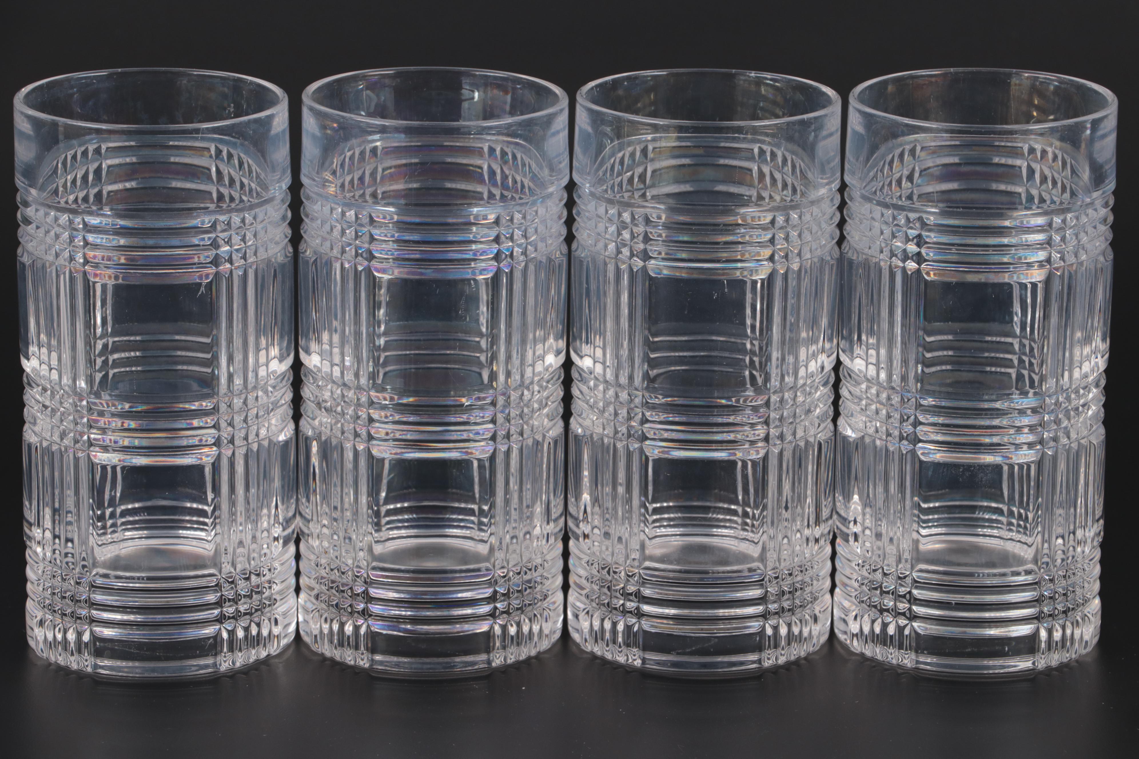 Ralph Lauren "Glen Plaid" Crystal Barware and Towle Crystal Decanter