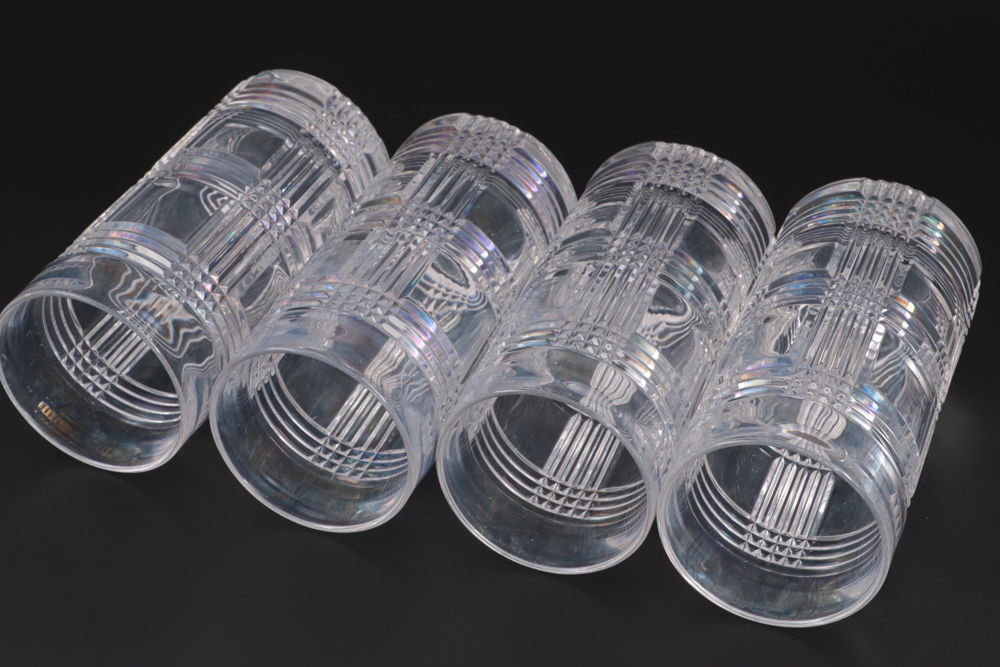 Ralph Lauren "Glen Plaid" Crystal Barware and Towle Crystal Decanter