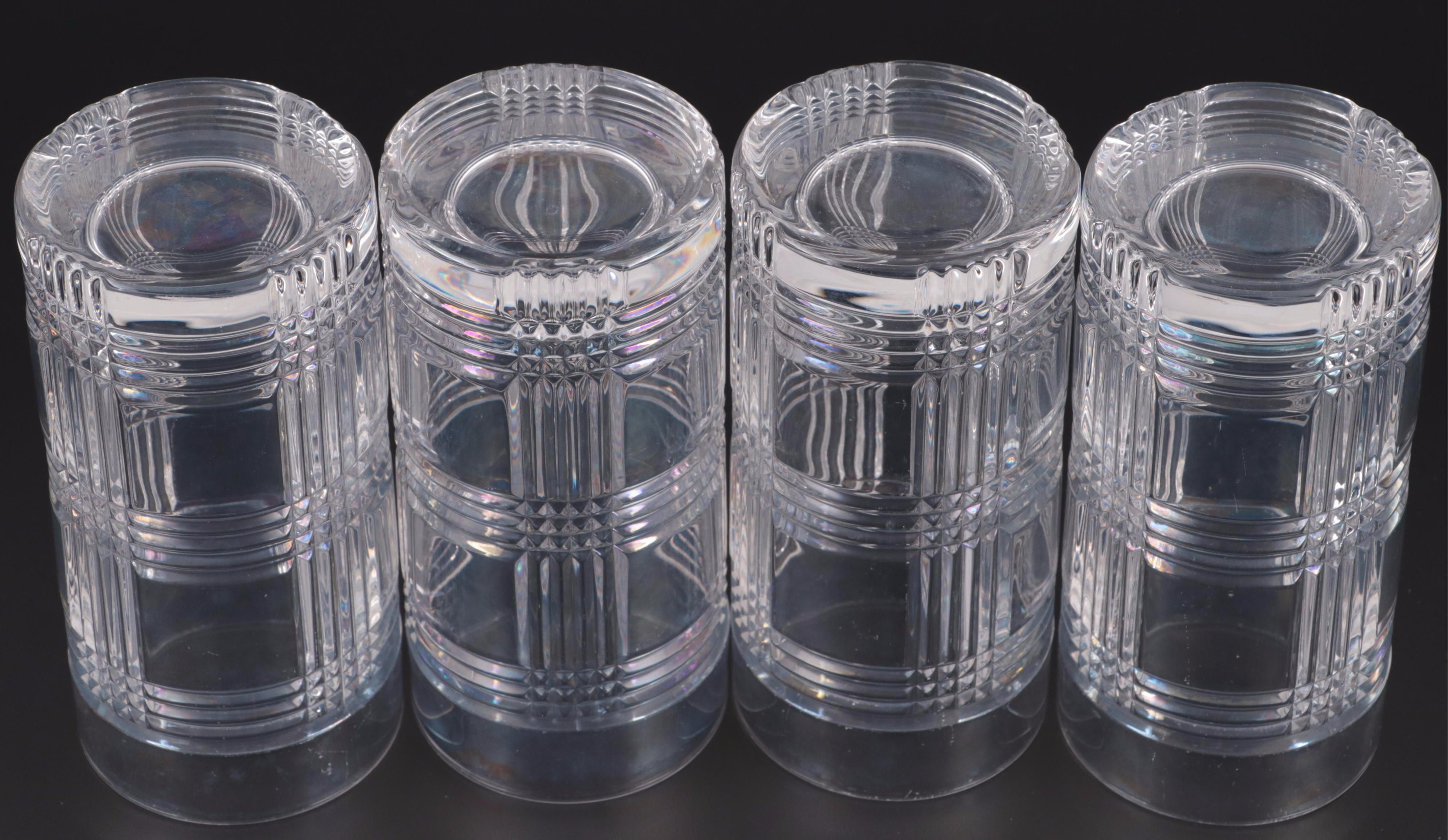 Ralph Lauren "Glen Plaid" Crystal Barware and Towle Crystal Decanter