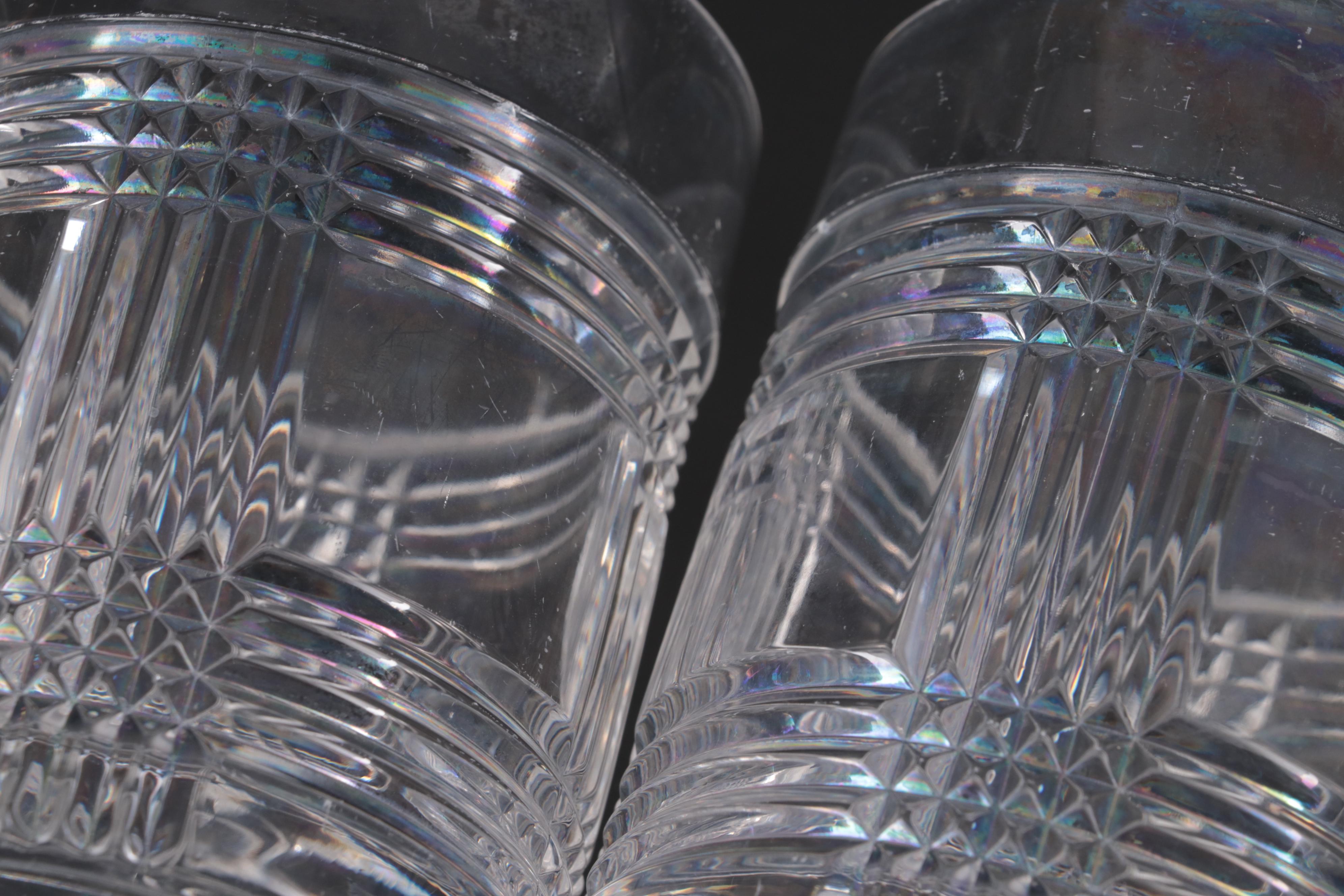 Ralph Lauren "Glen Plaid" Crystal Barware and Towle Crystal Decanter