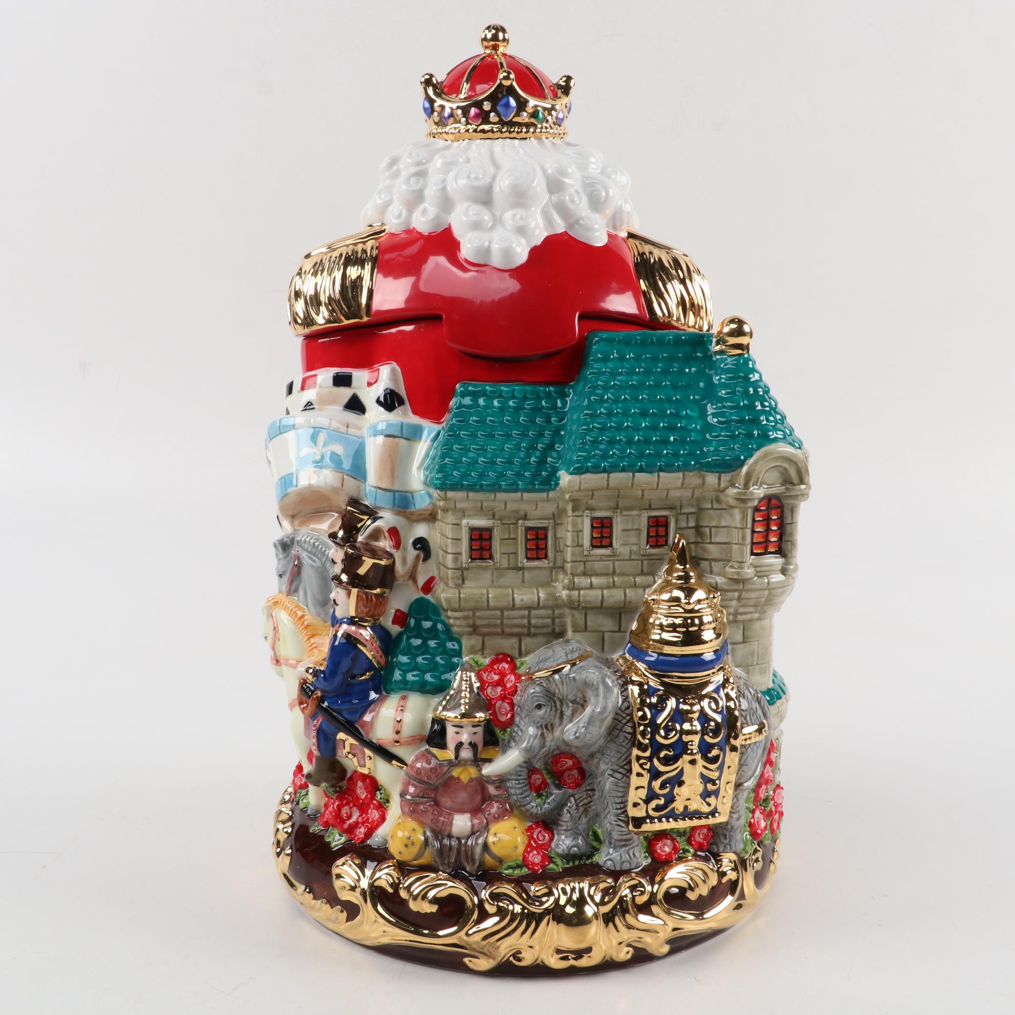 Christopher Radko "Nutcracker King" Ceramic Cookie Jar