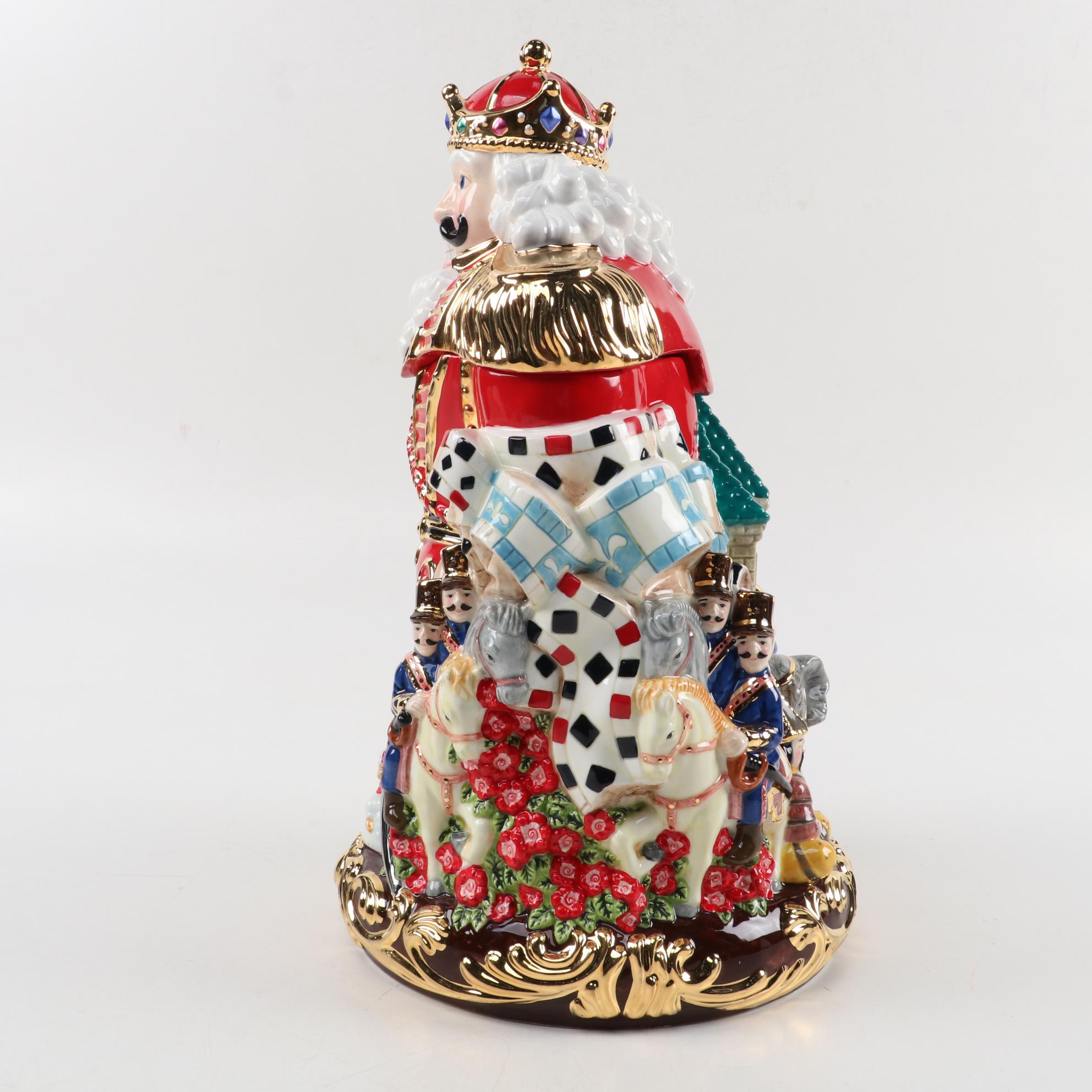 Christopher Radko "Nutcracker King" Ceramic Cookie Jar