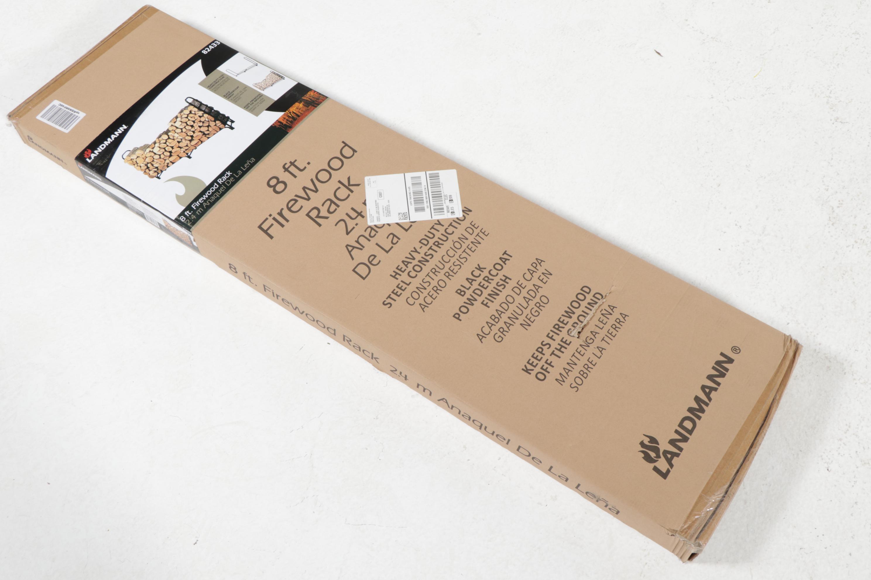 Landmann 8-Foot Coated Steel Firewood Rack