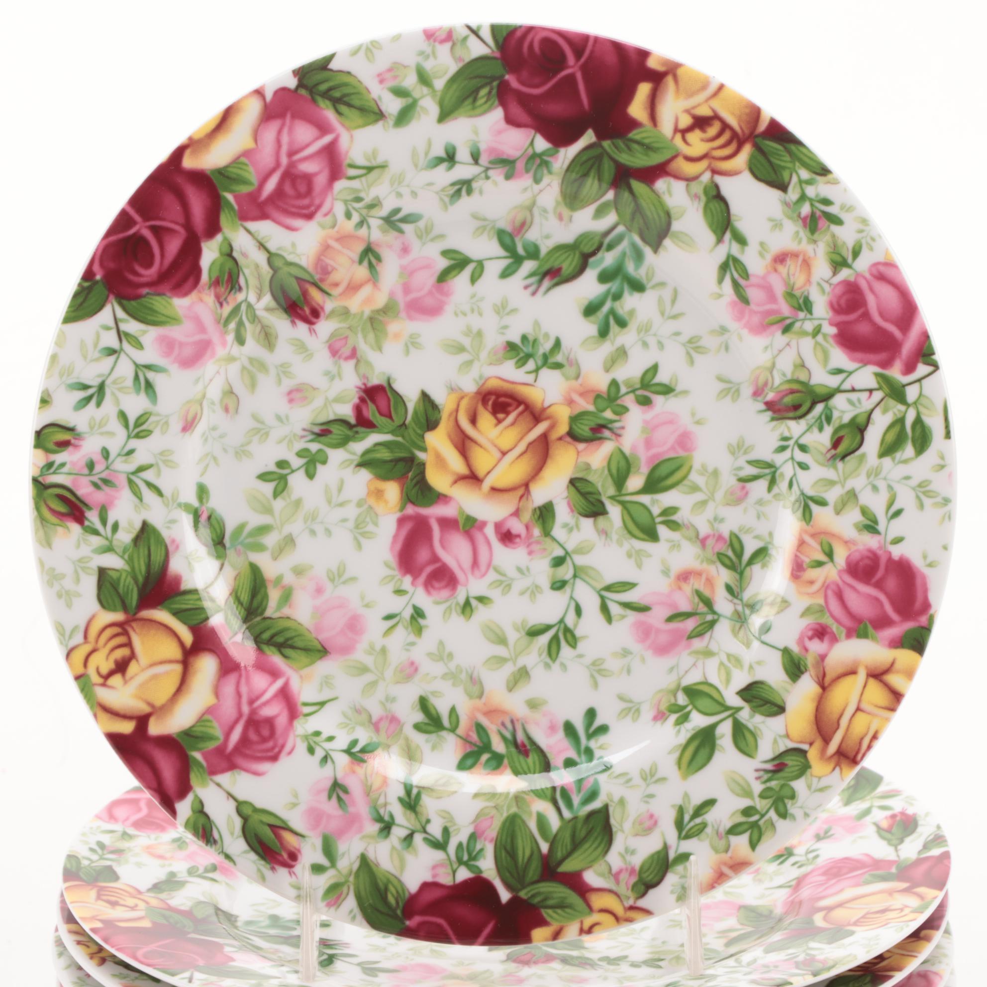 Royal Albert "Country Rose Chintz" Dessert Plates, 2010–2012