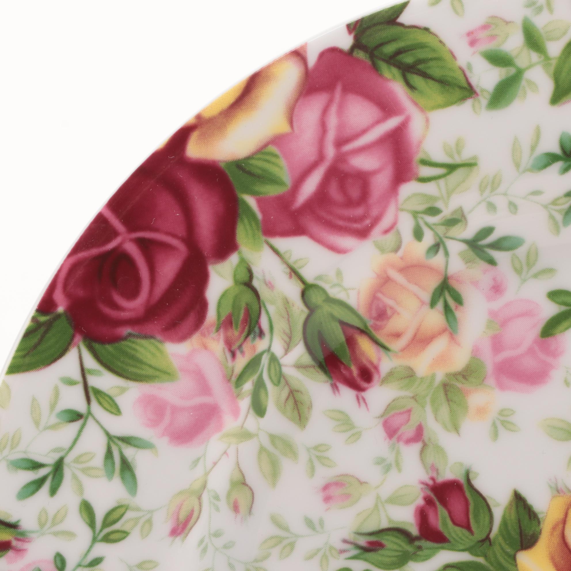 Royal Albert "Country Rose Chintz" Dessert Plates, 2010–2012