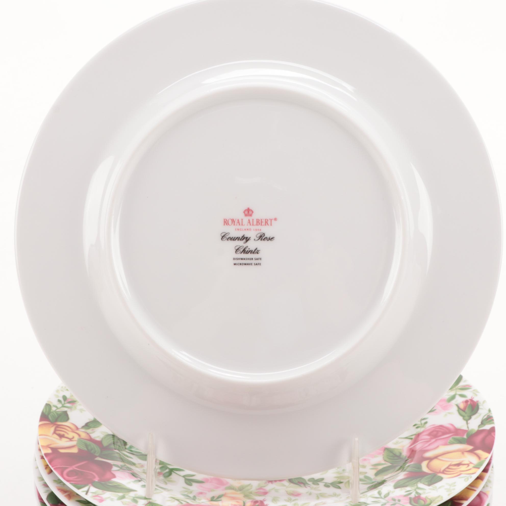 Royal Albert "Country Rose Chintz" Dessert Plates, 2010–2012