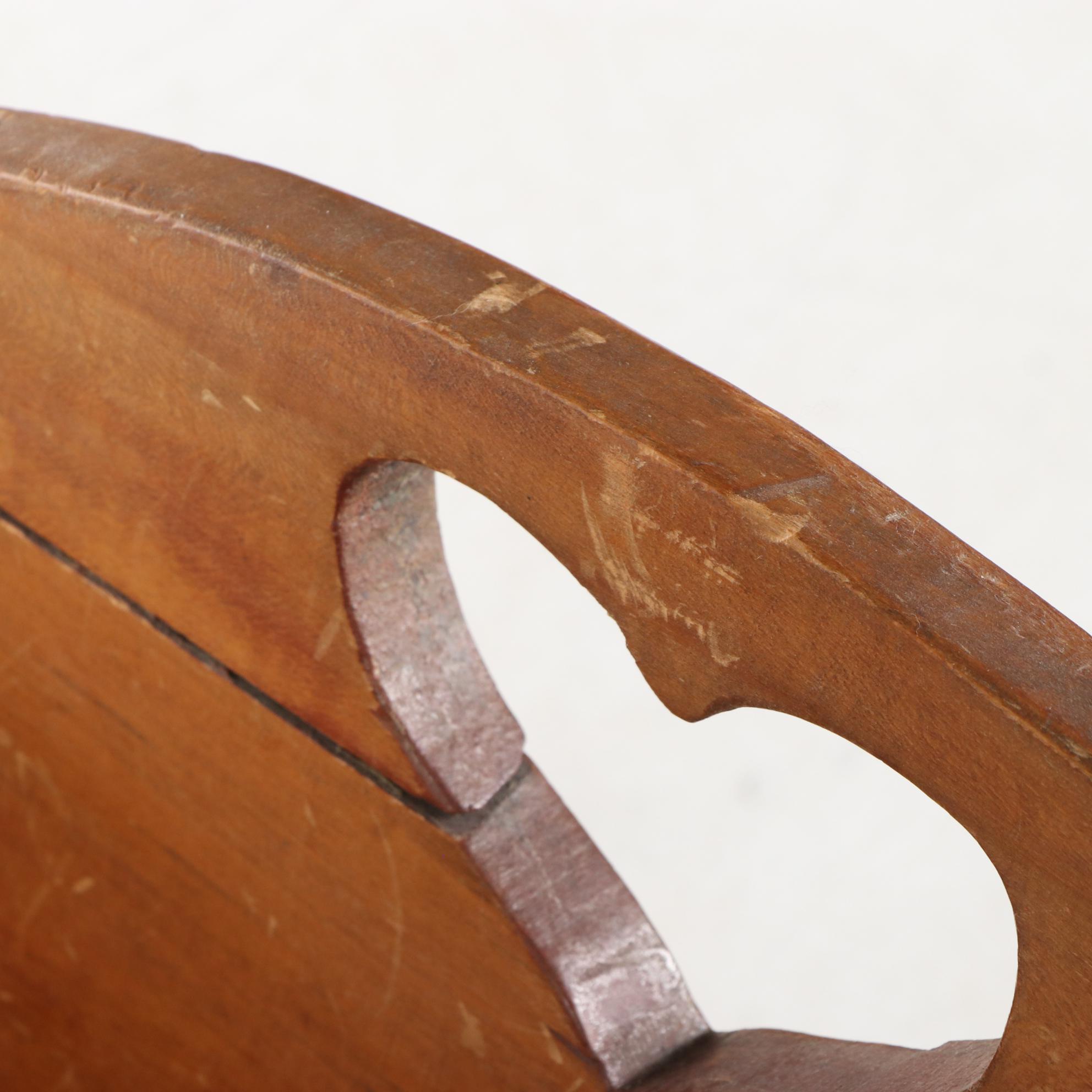 American Primitive Poplar Baby Cradle, Late 19th Century