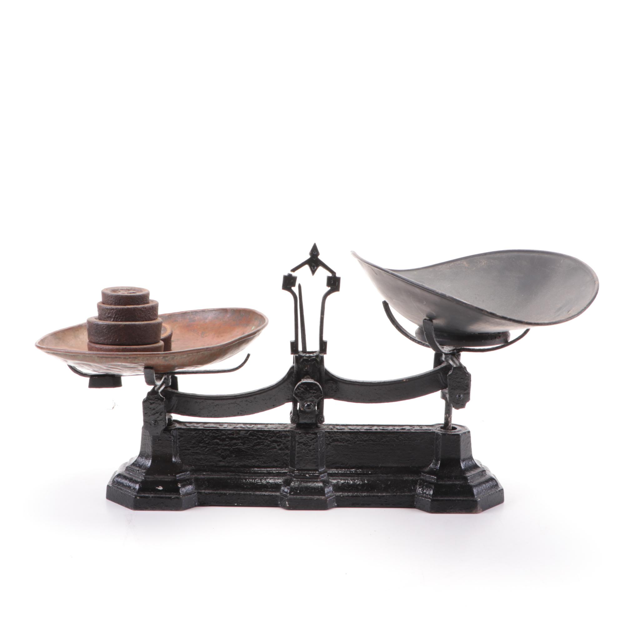 W&T Avery Cast Iron Scale with Weights
