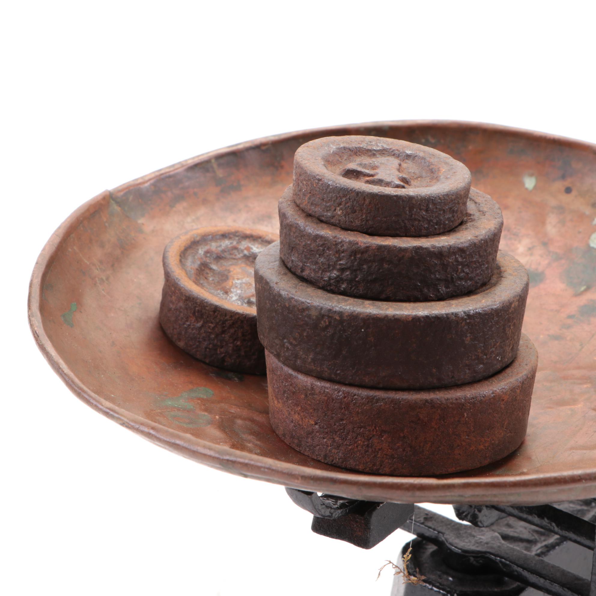 W&T Avery Cast Iron Scale with Weights