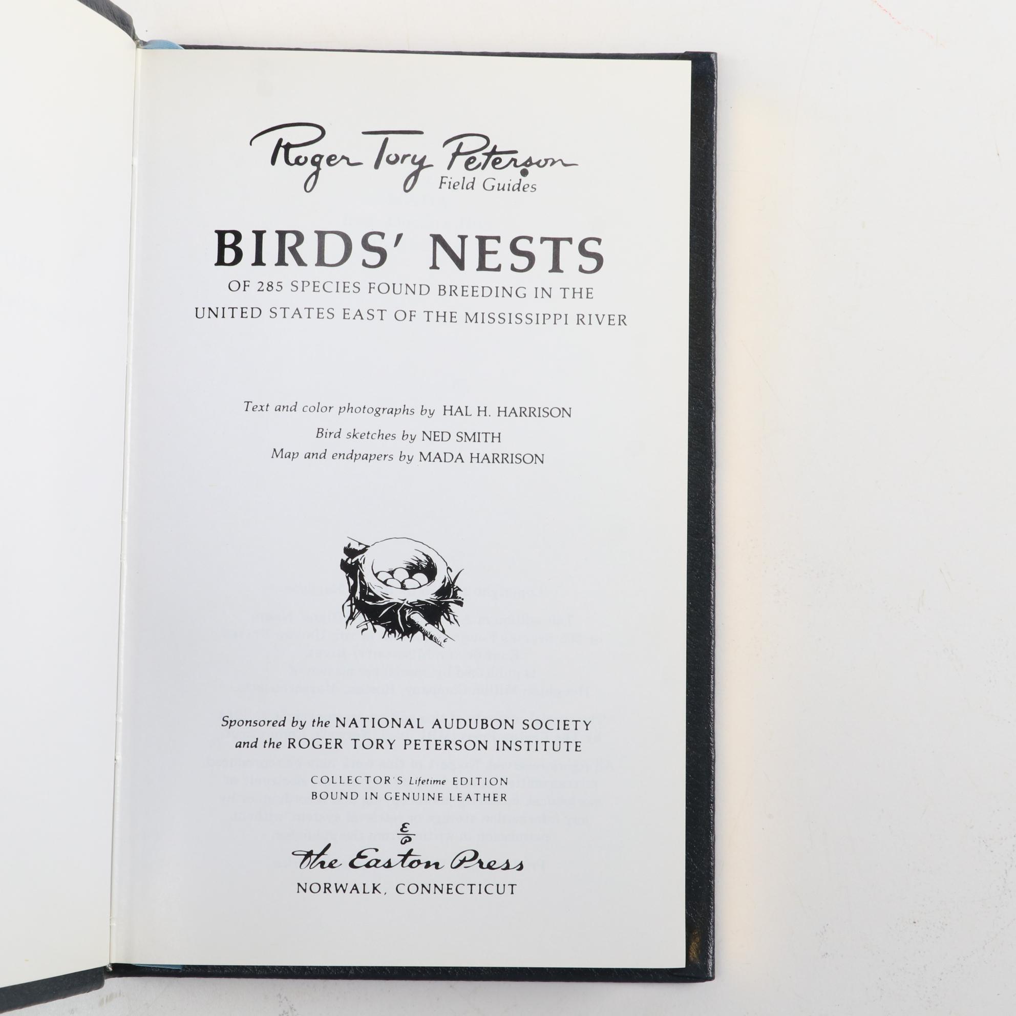 Easton Press Roger Tory Peterson Field Guides Including "Advanced Birding"