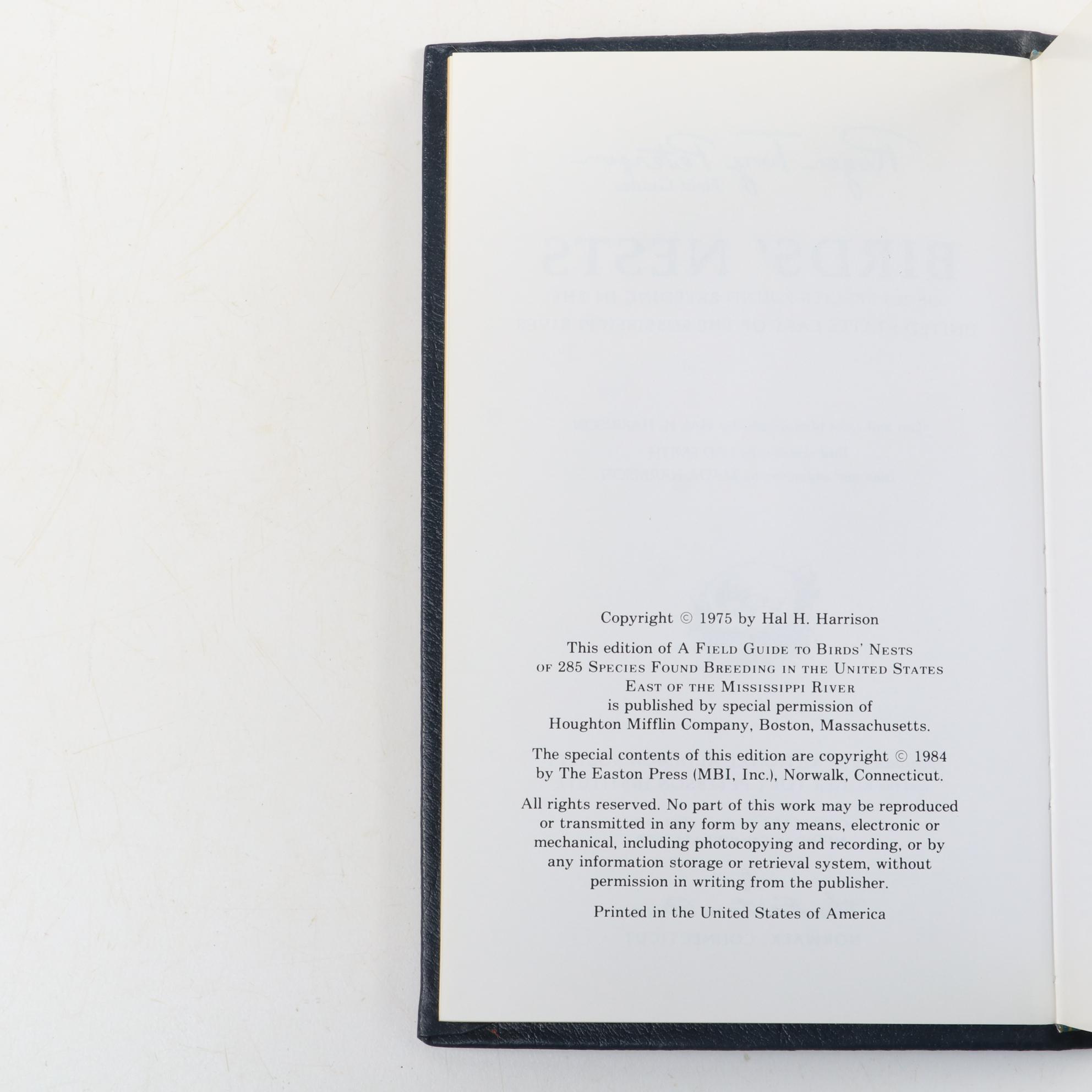 Easton Press Roger Tory Peterson Field Guides Including "Advanced Birding"