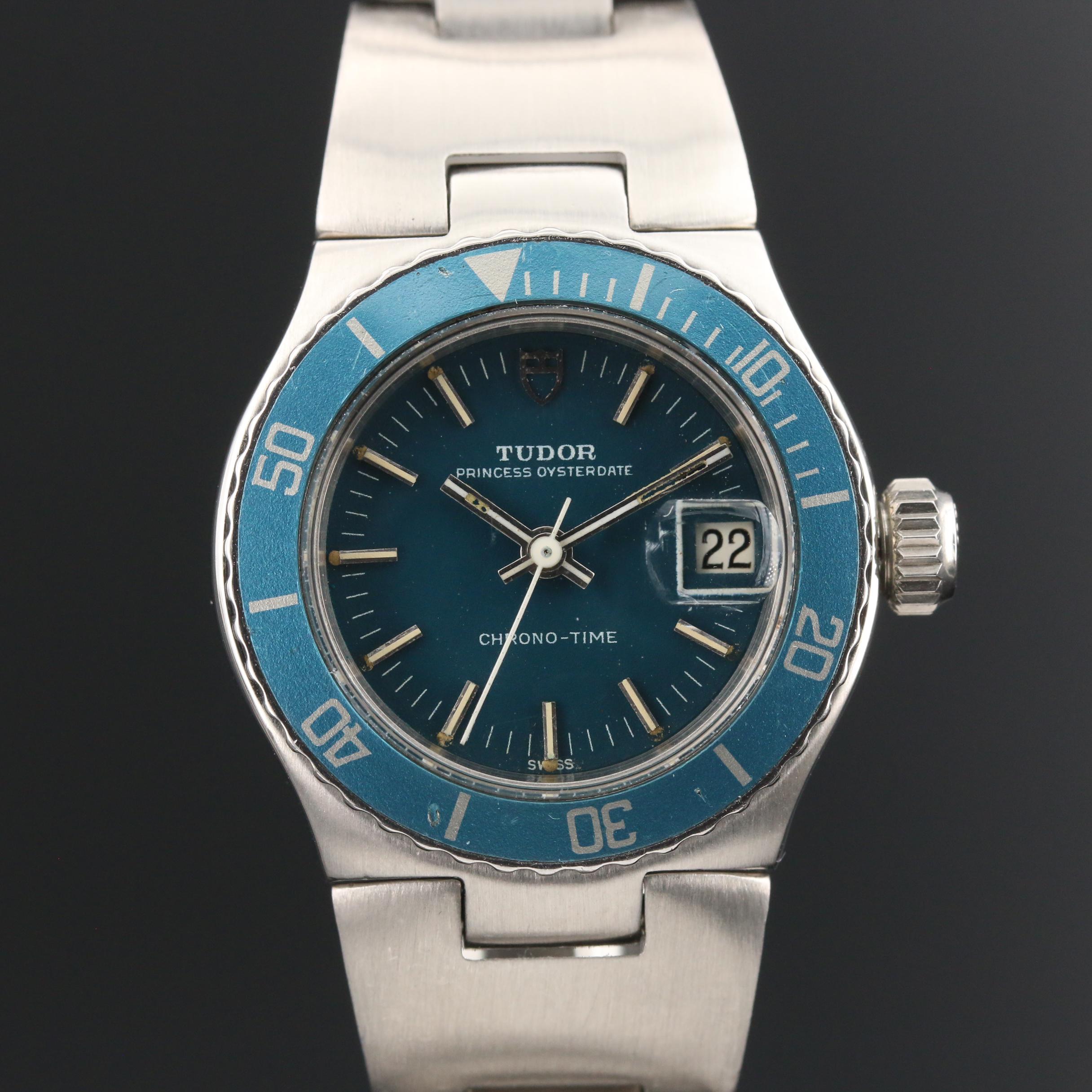 1974 Tudor Chrono-Time Stainless Steel Automatic Watch