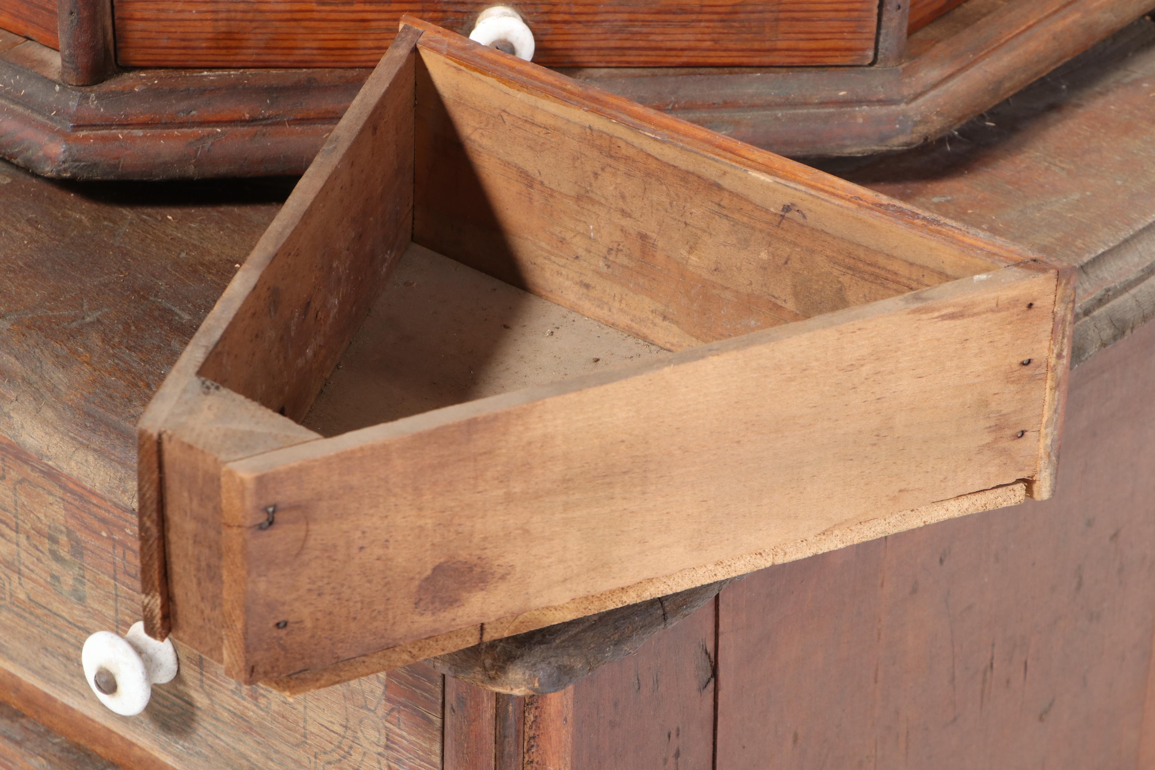 American Bolt and Screw Company Rotating Octagonal Hardware Store Cabinet