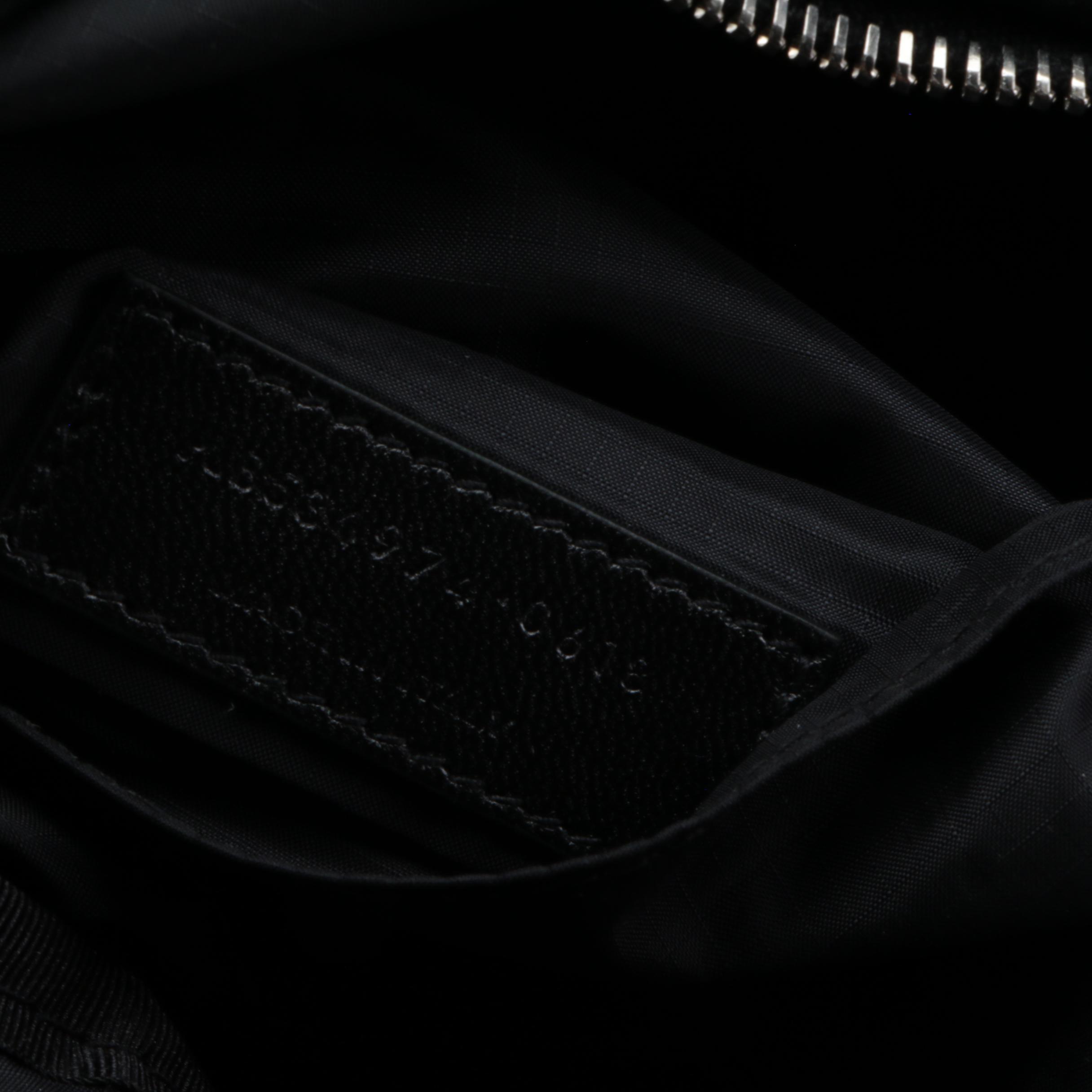 Saint Laurent City Convertible Fold-Up Backpack to Belt Bag in Black Nylon