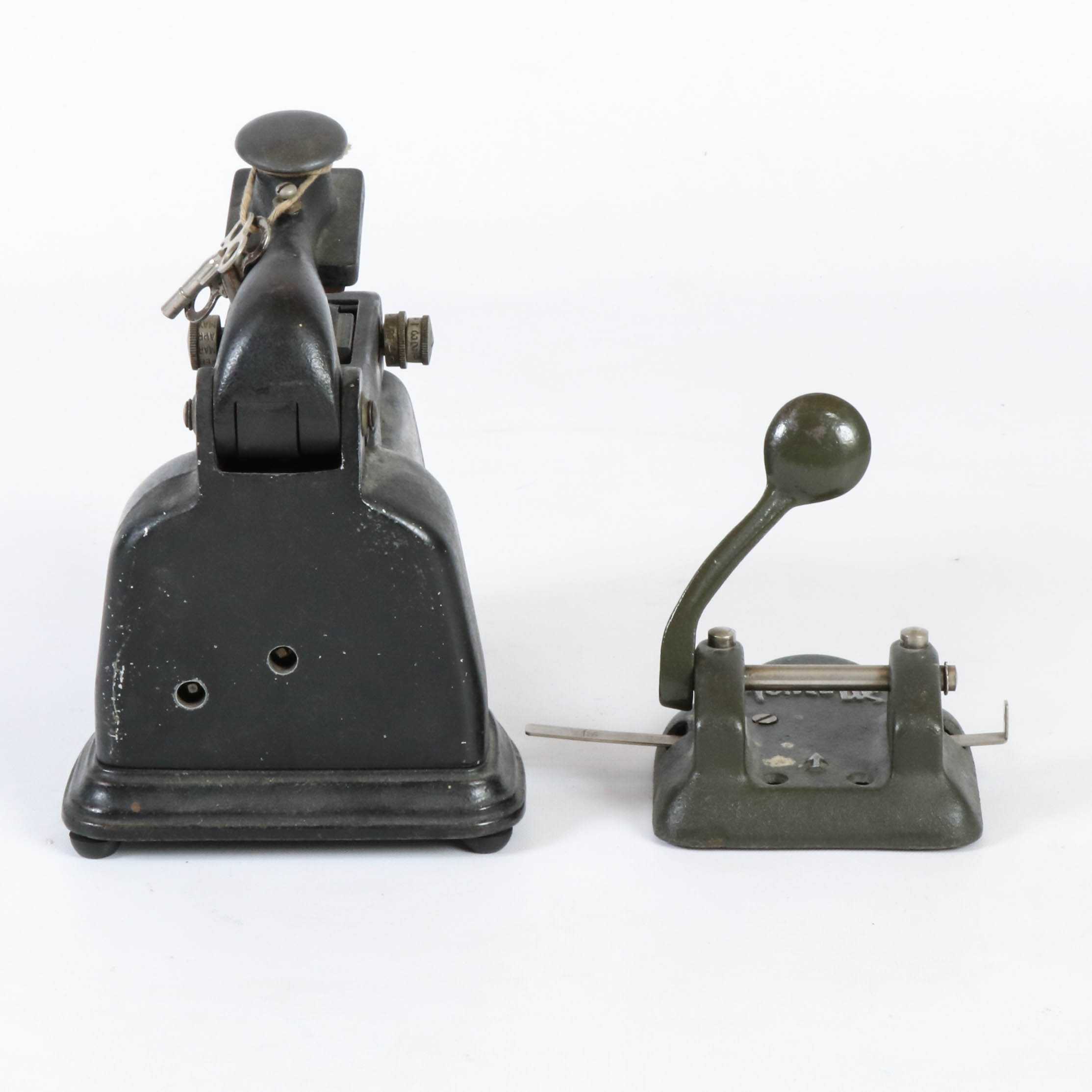 A D Joslin Steel "Time-Graph" and Wilson Jones "Marvel" Hole Punch, 1920s
