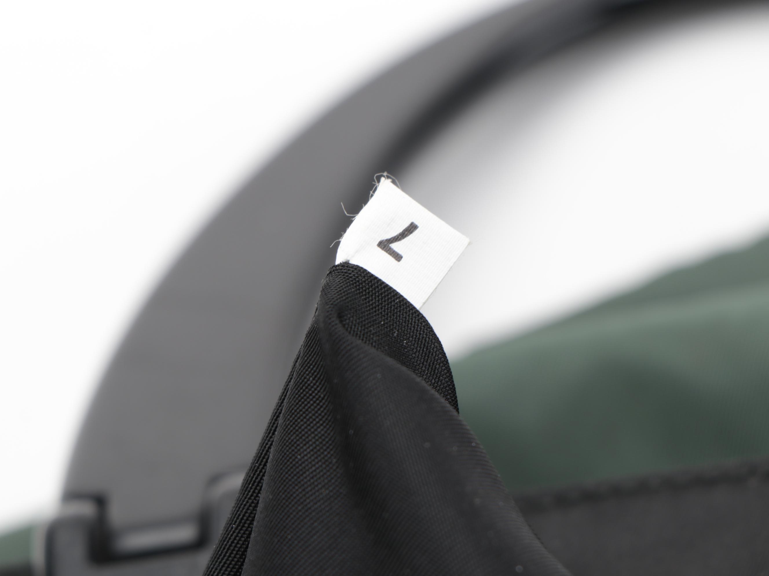 Prada Green Tessuto Nylon Tote Bag with Lucite Handles