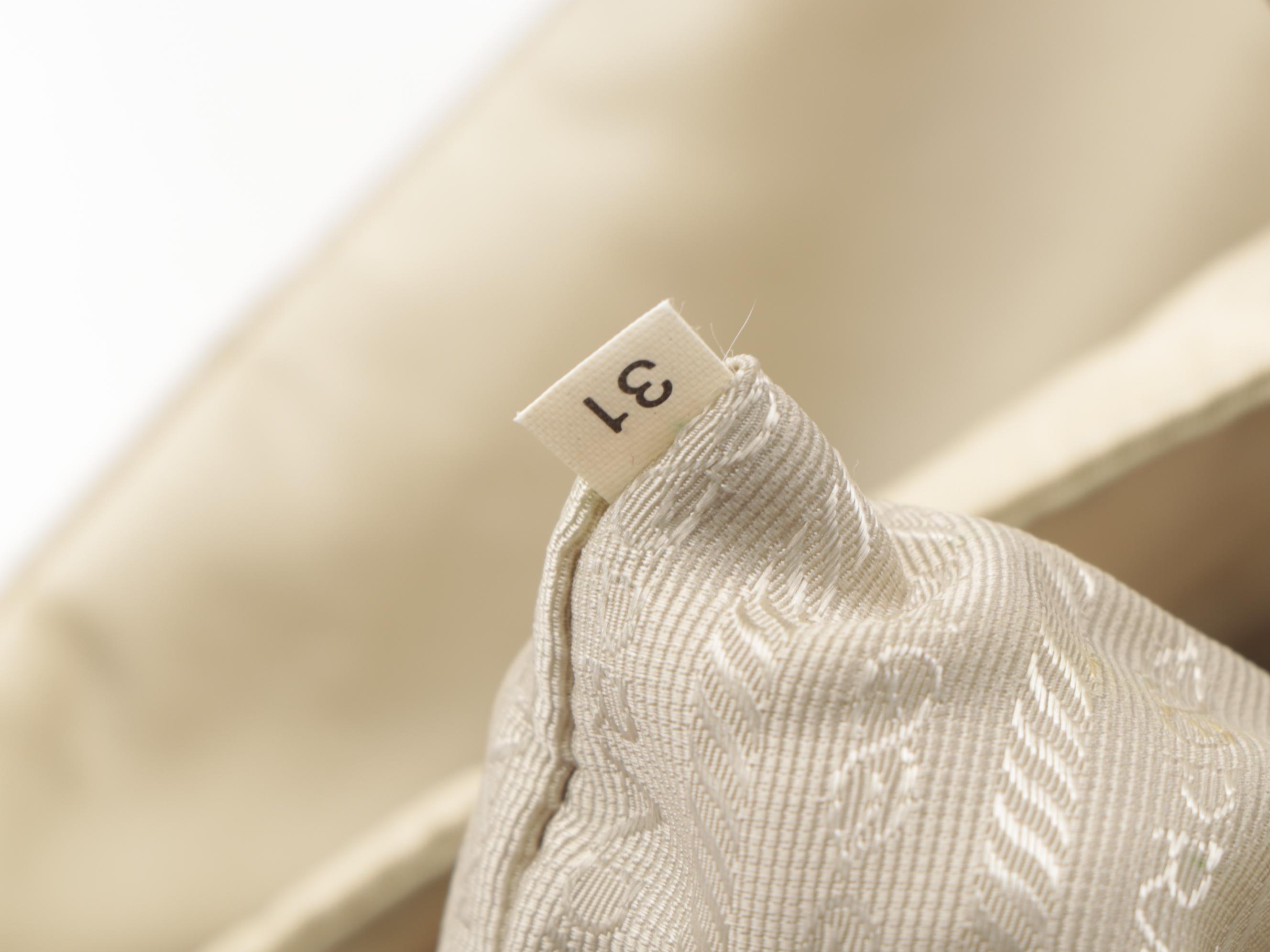 Prada Small Beige Tessuto Nylon Tote Bag with Leather Straps