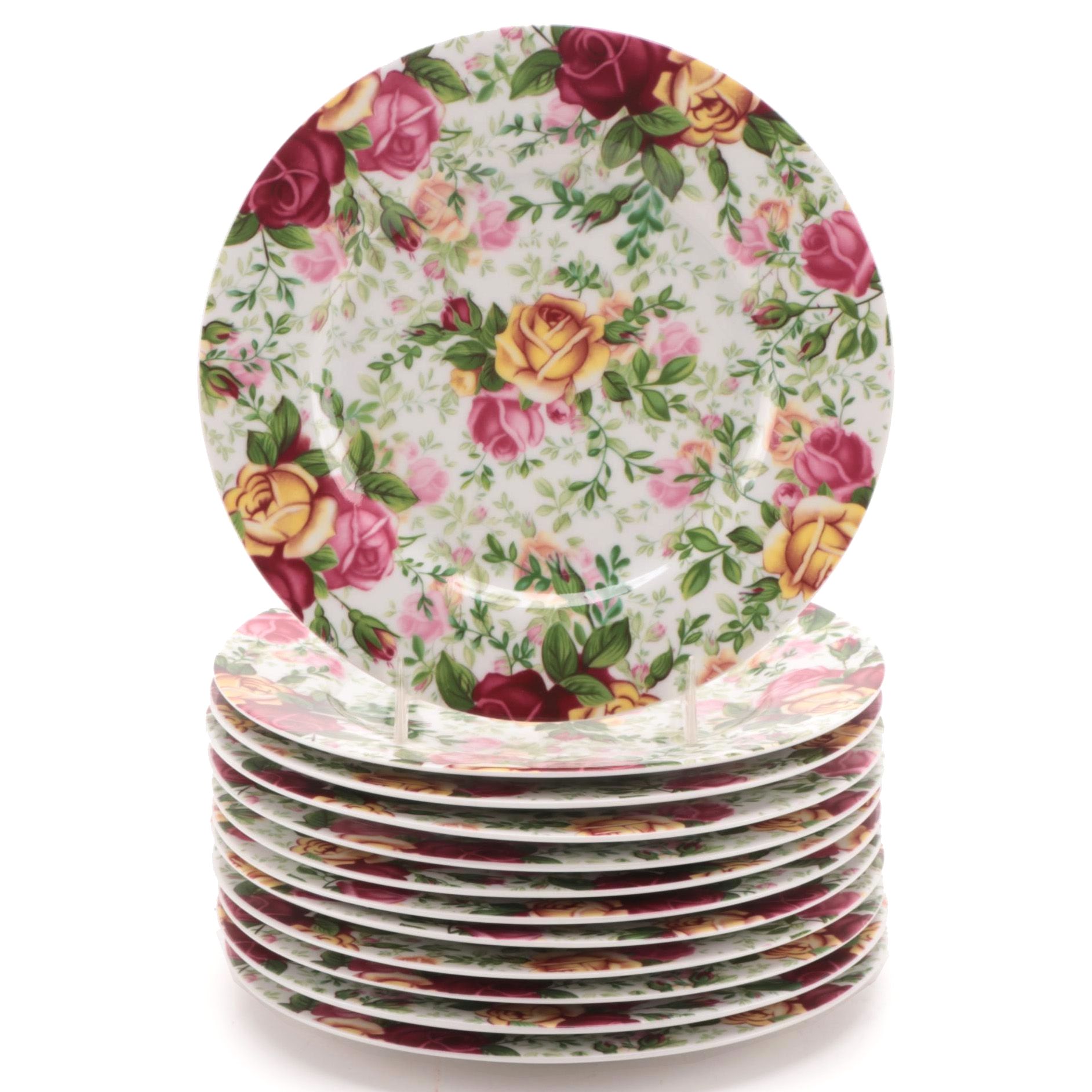 Royal Albert "Country Rose Chintz" Dessert Plates, 2010–2012