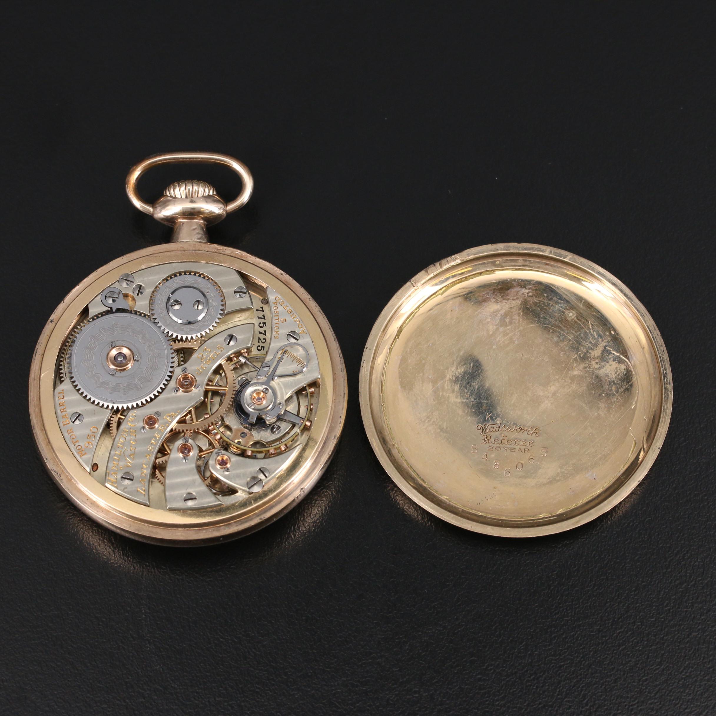 1910 Hamilton Railway Special Pocket Watch