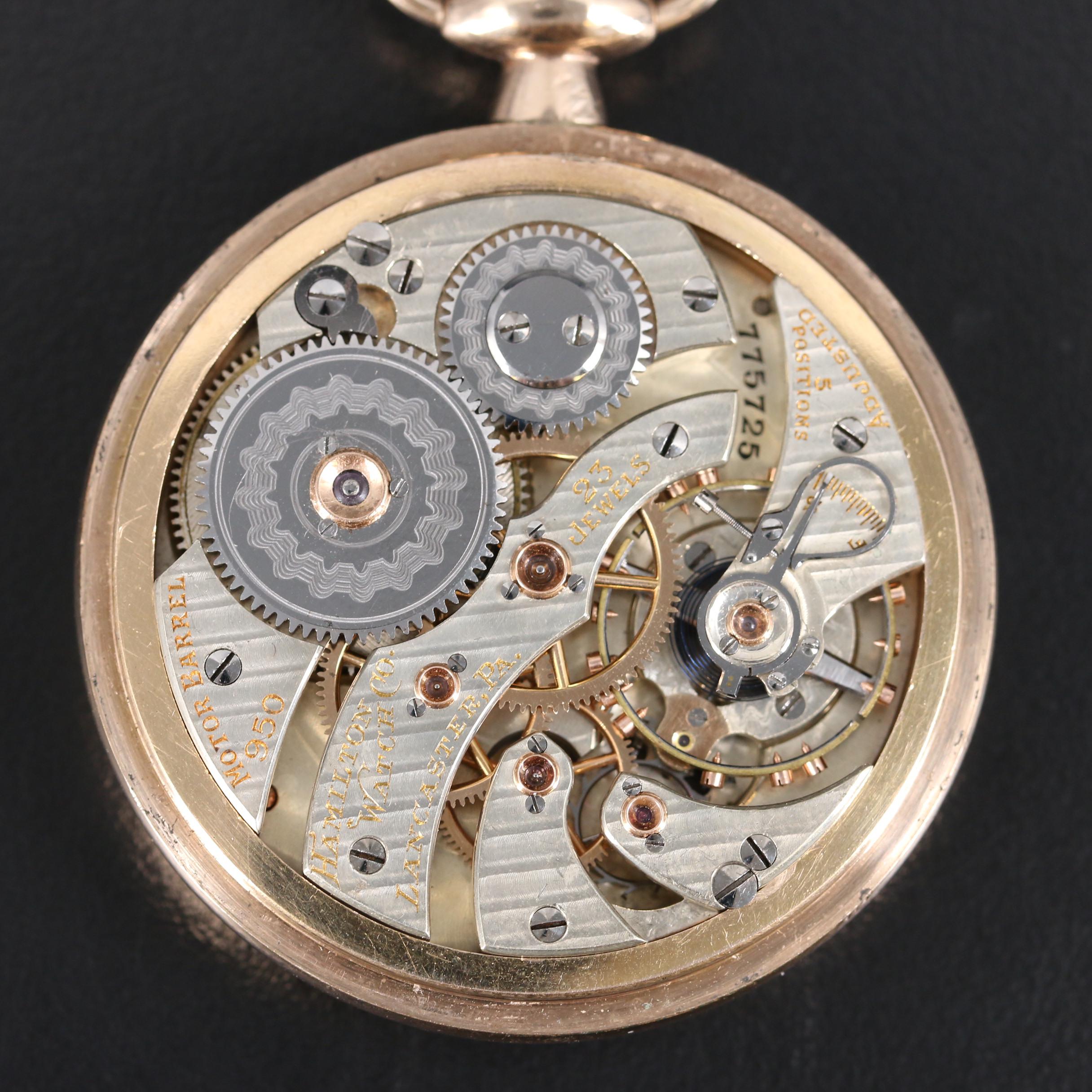1910 Hamilton Railway Special Pocket Watch