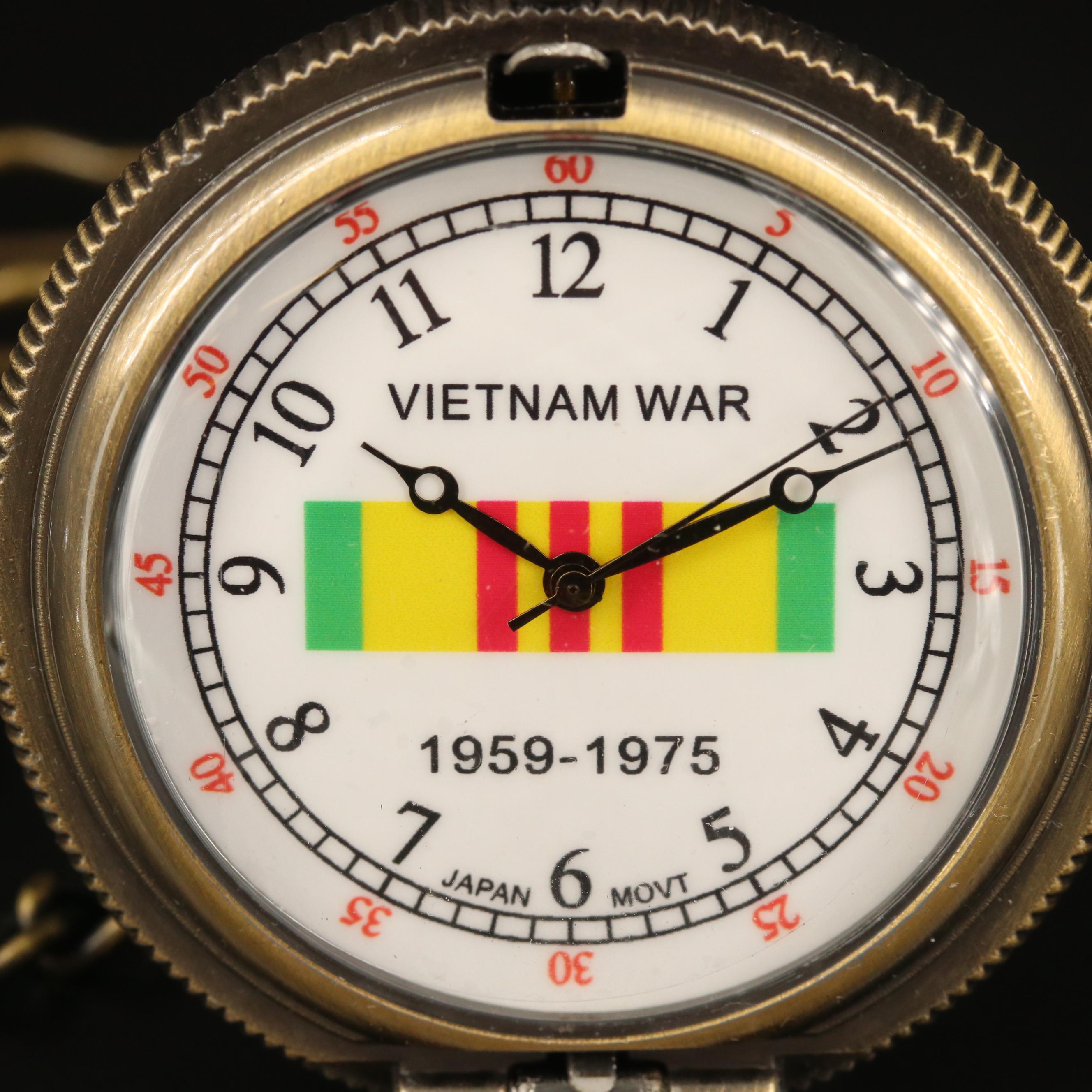 Vietnam War Veterans Tribute Pocket Watch