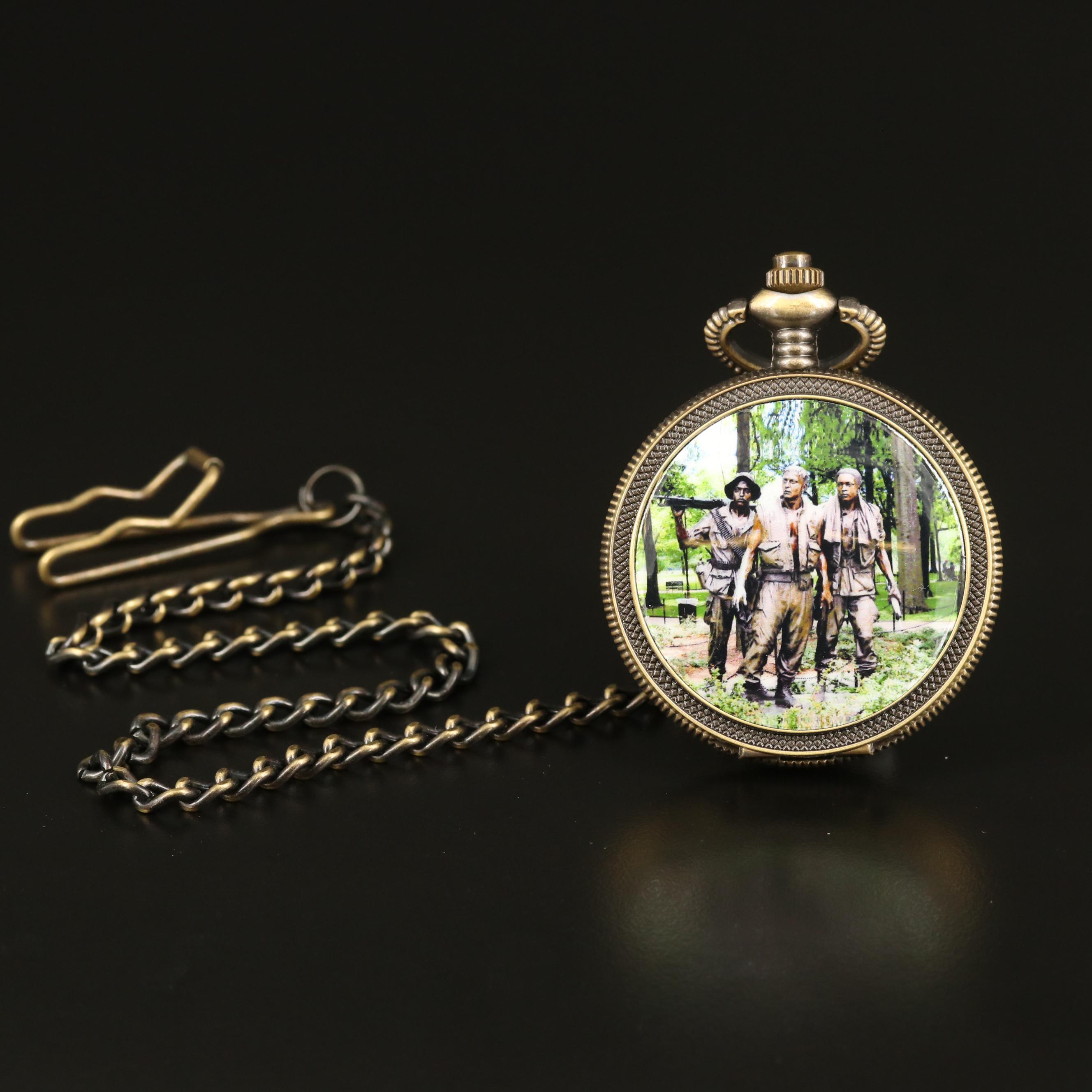 Vietnam War Veterans Tribute Pocket Watch