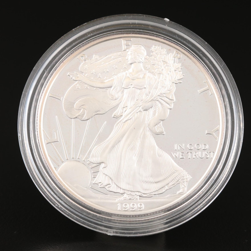 1999-P $1 American Silver Eagle Proof Bullion Coin