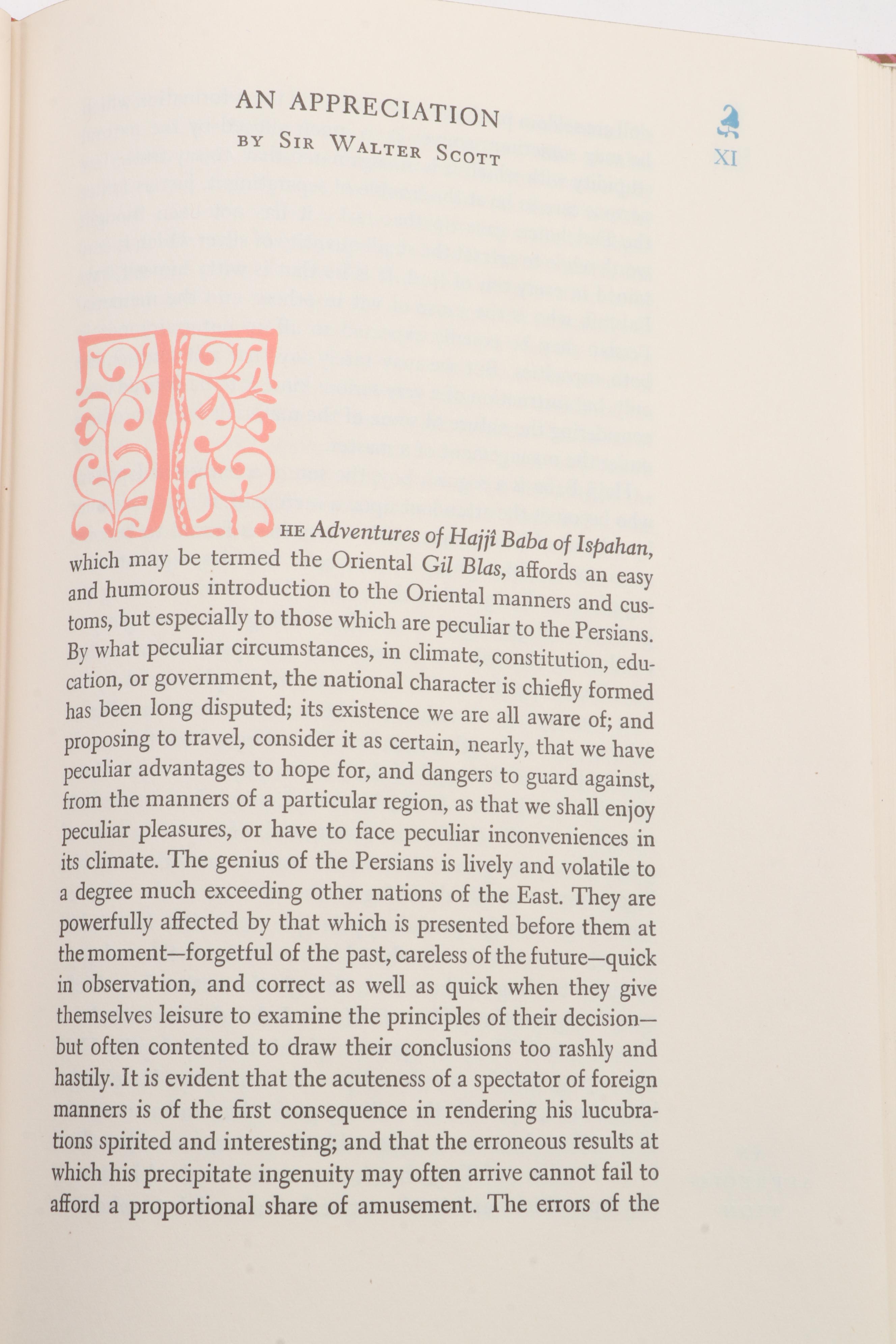 Honoré Guilbeau Signed "The Adventures of Hajji Baba" by J. J. Morier, 1947