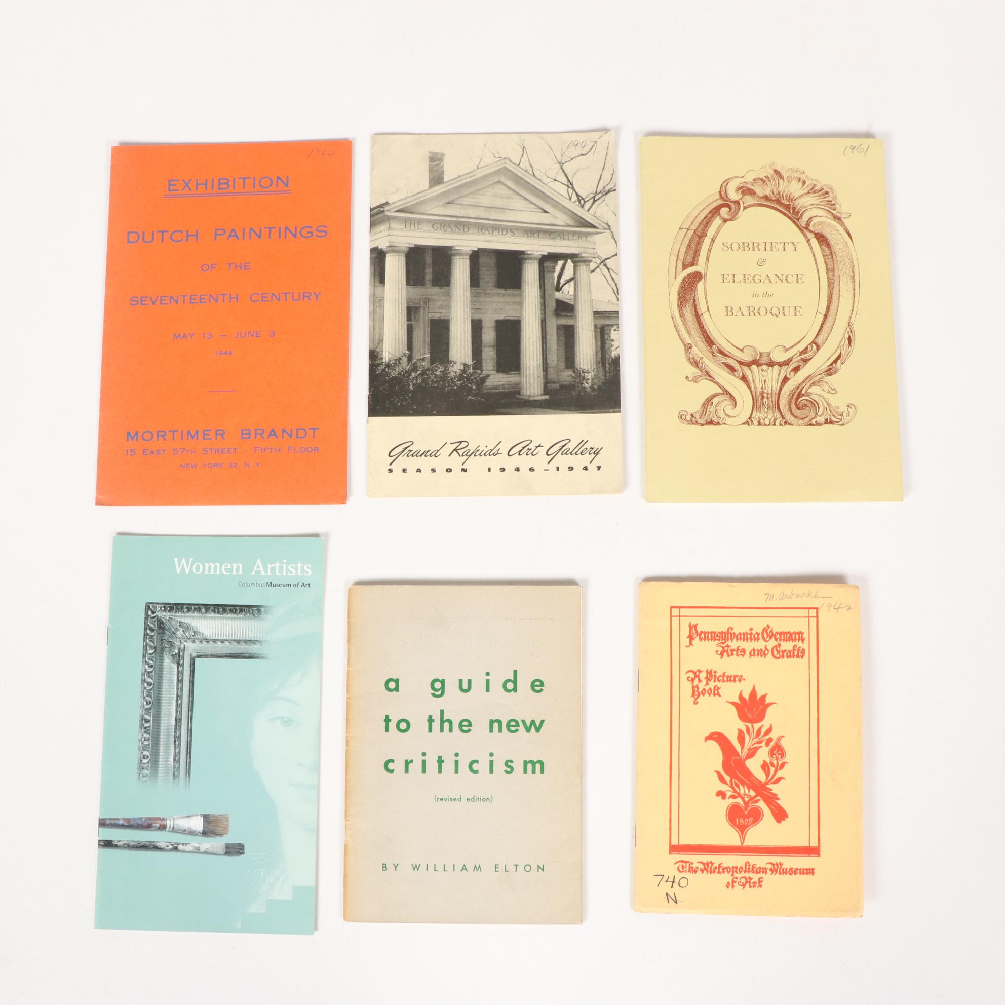 Art Museum and Exhibition Guides with Art and Art History Books